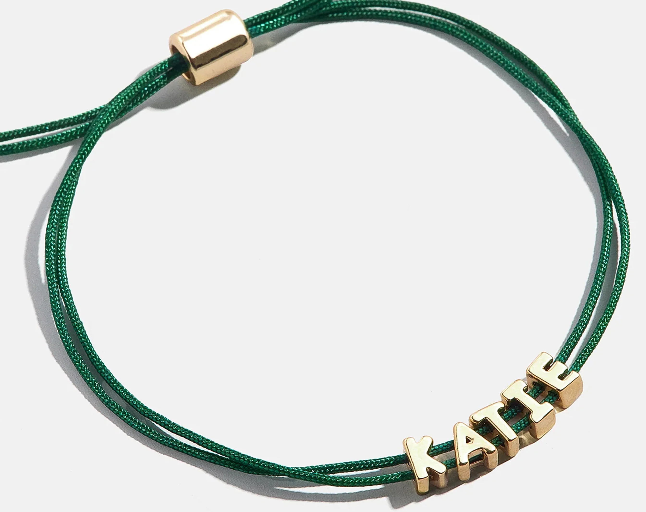 Custom Cord Bracelet - Dark Green - Image 3