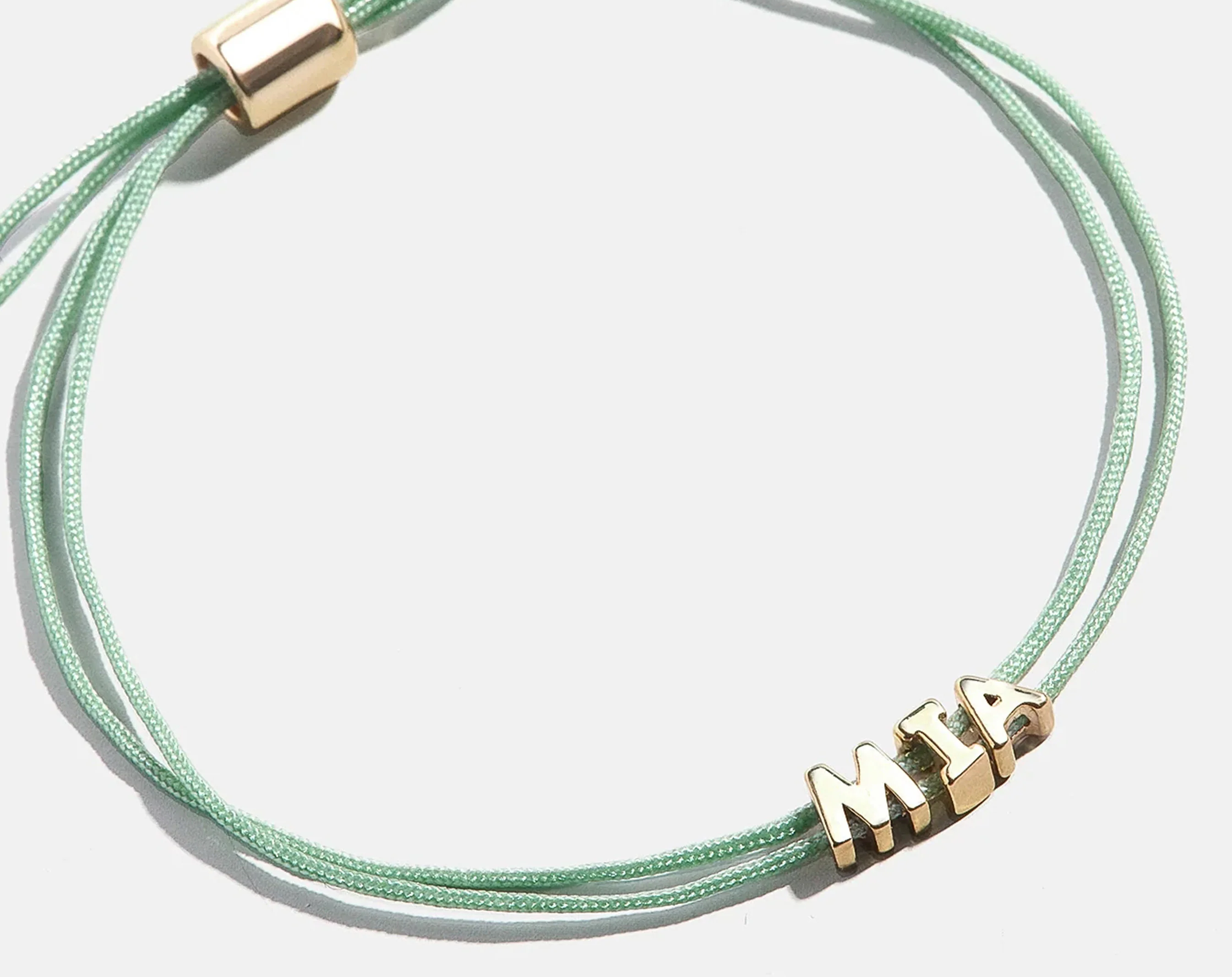 Custom Cord Bracelet - Mint - Image 3