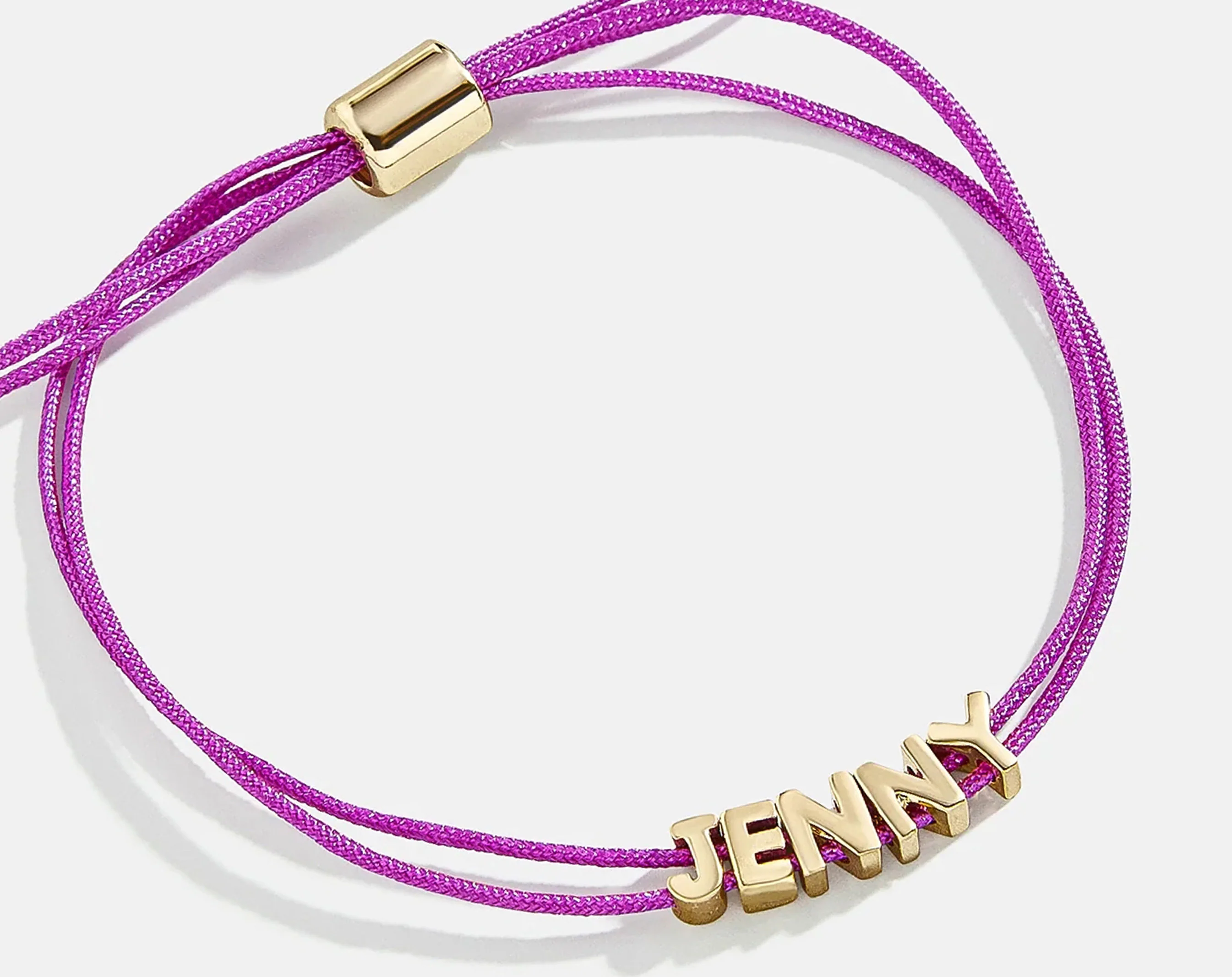 Custom Cord Bracelet - Neon Purple - Image 3