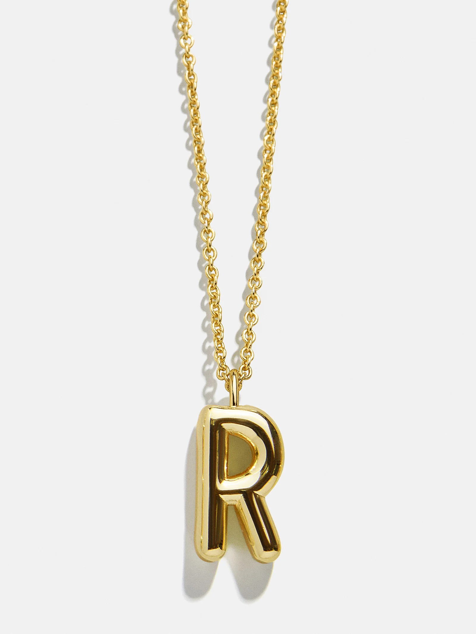 Classic Gold Initial Necklace - Gold Plated Brass - Image 20