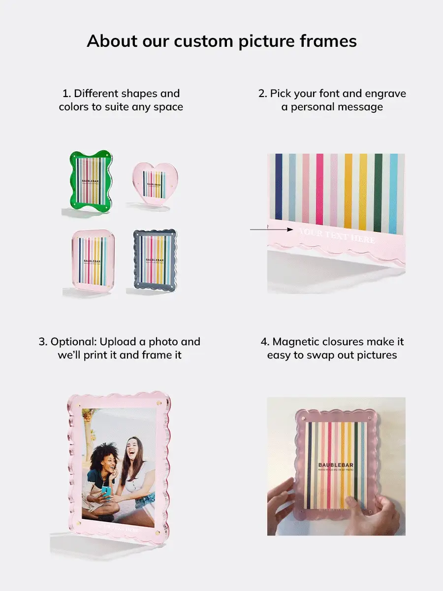 Picture Perfect Acrylic Frame - Flower Shape - Image 5