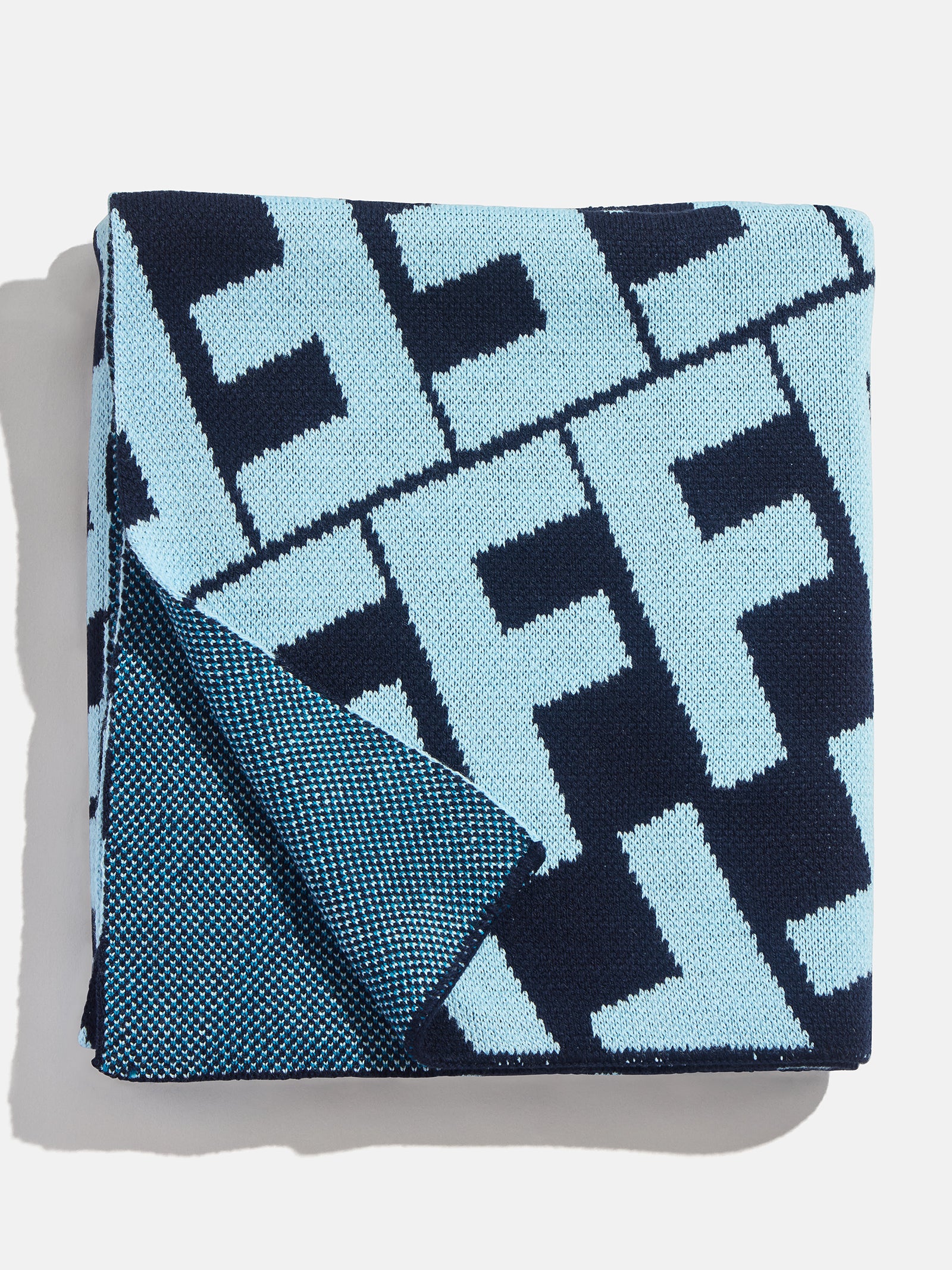 On A Loop Custom Blanket - Blue/Light Blue - Image 3