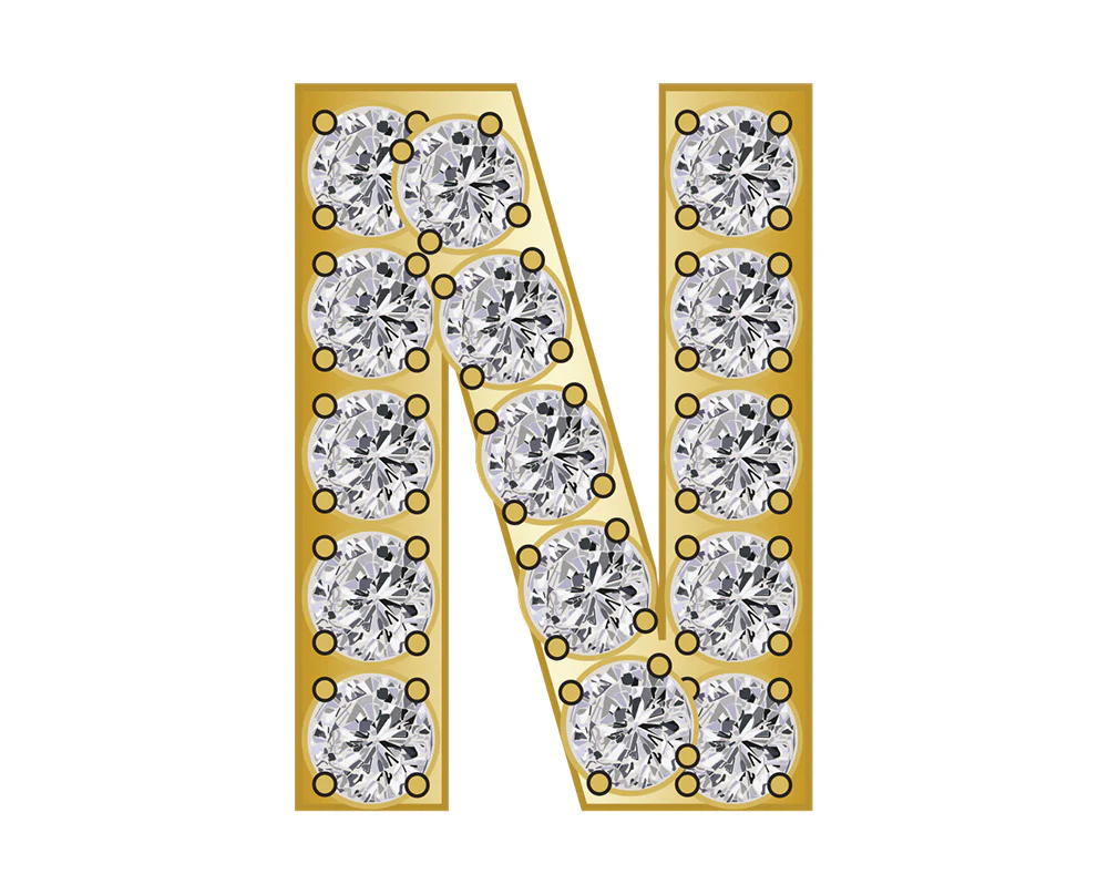 Mini N - Clear/Gold