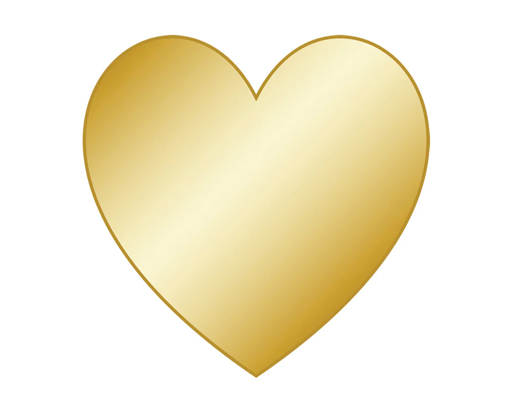 Mini Heart Icon - Gold