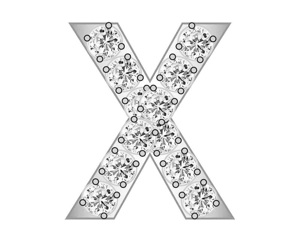 X - Pavé Silver