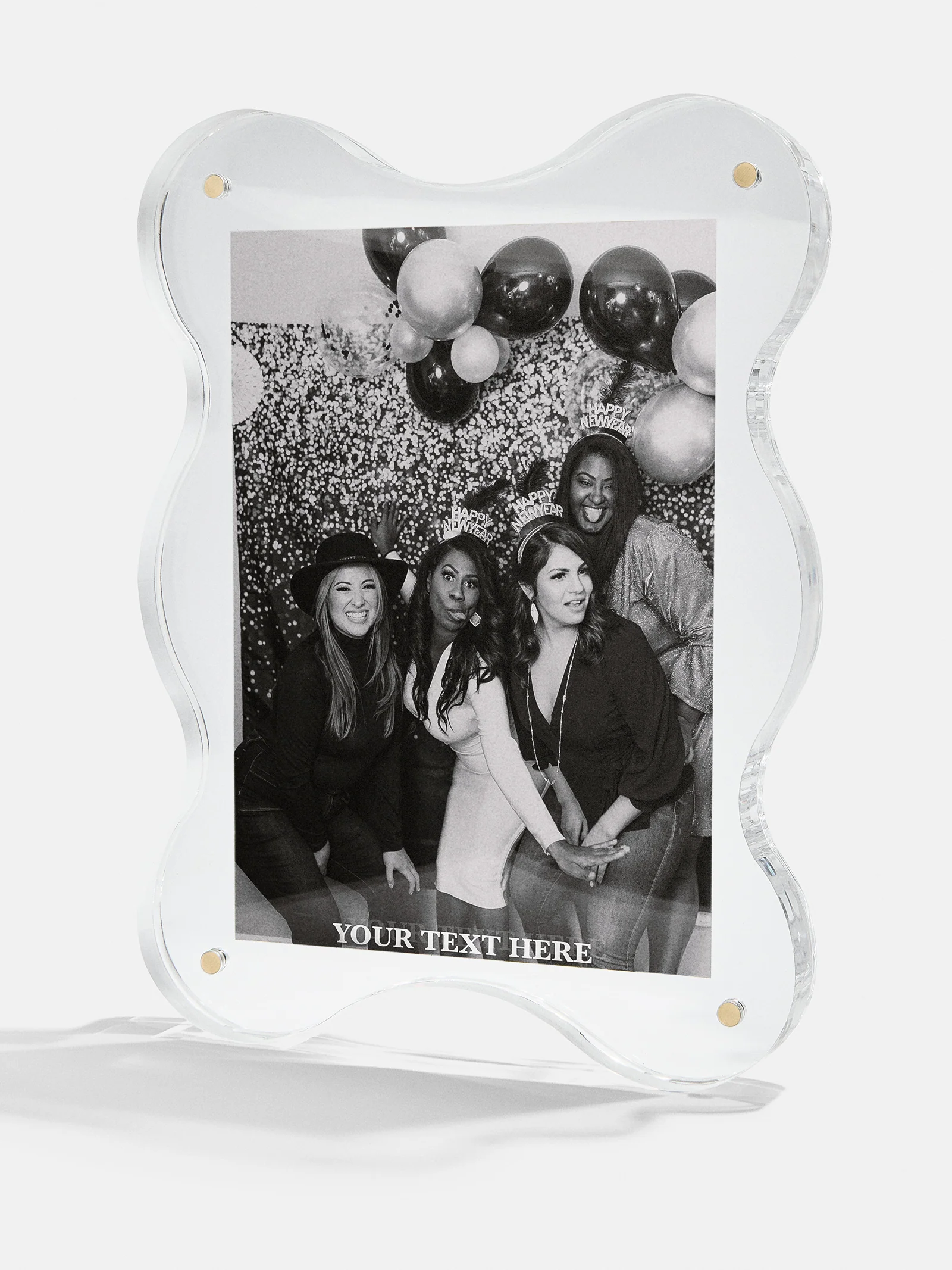 Picture Perfect Vertical Acrylic Frame  - Retro Wavy Shape - Image 2