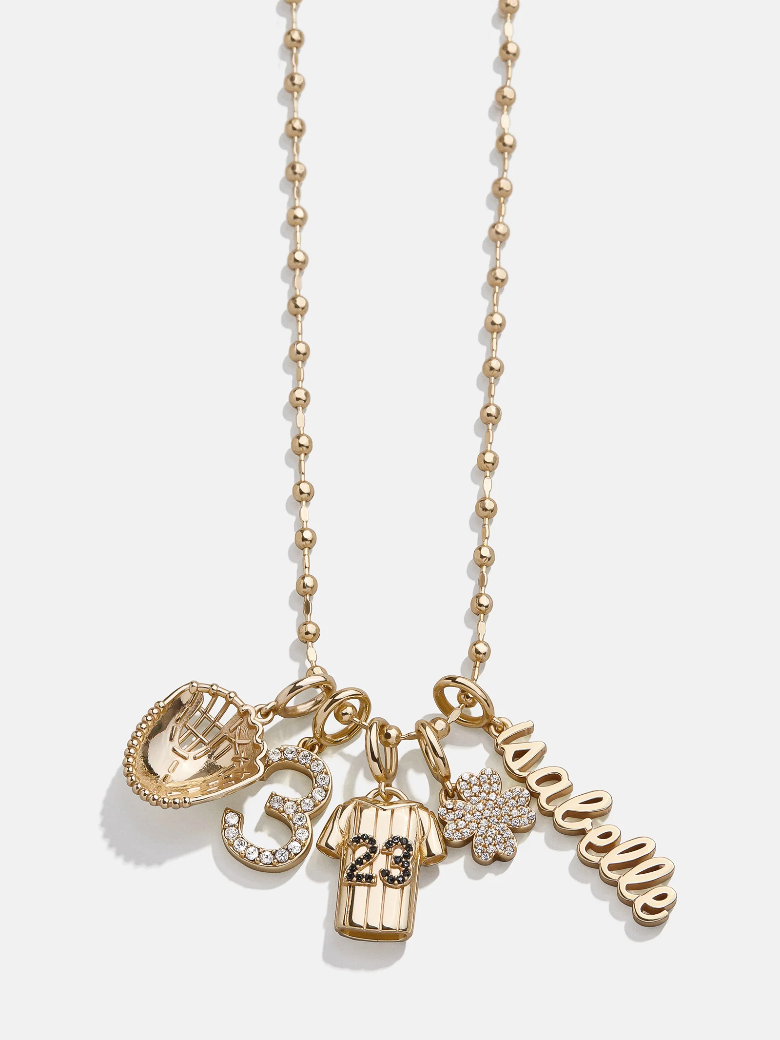 Script Custom Nameplate Charm - Gold - Image 3