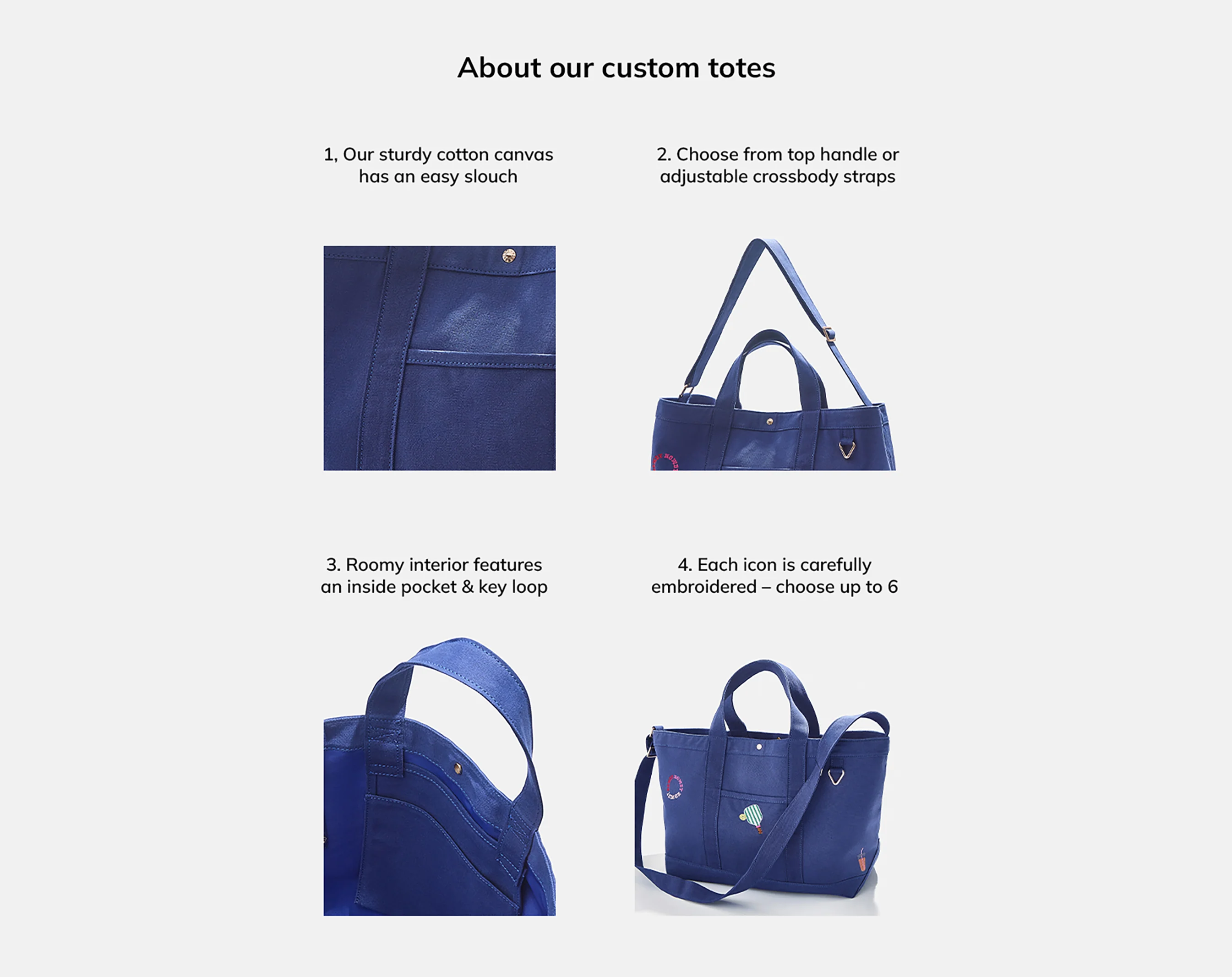 Large Custom Icon Tote - Large - Image 46