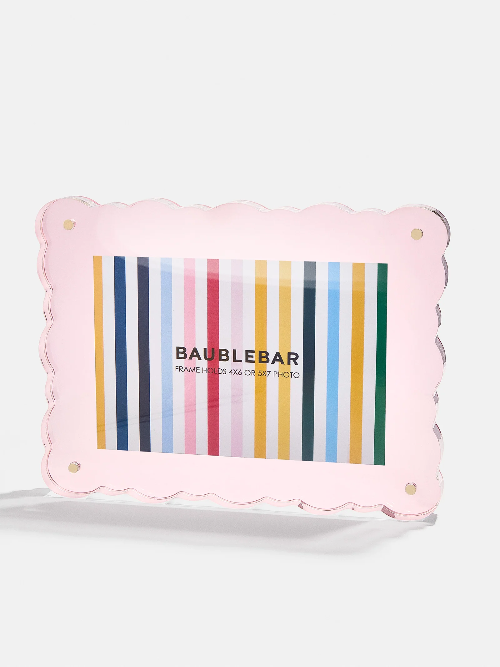 Picture Perfect Horizontal Acrylic Frame  - Scalloped Shape - Image 4
