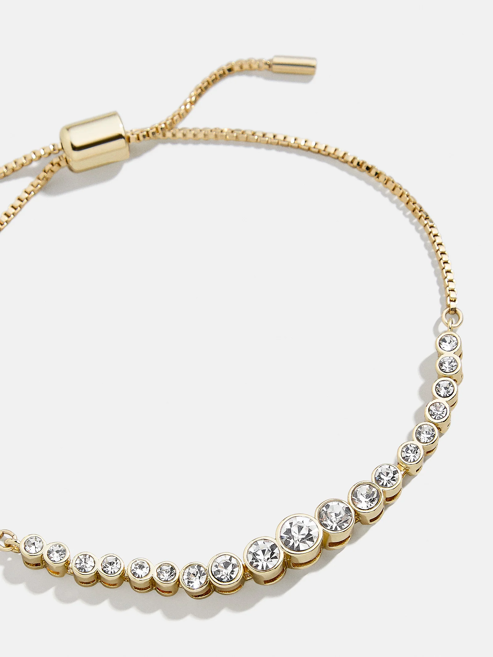 Daphne Pull Tie Bracelet - Gold/Pavé