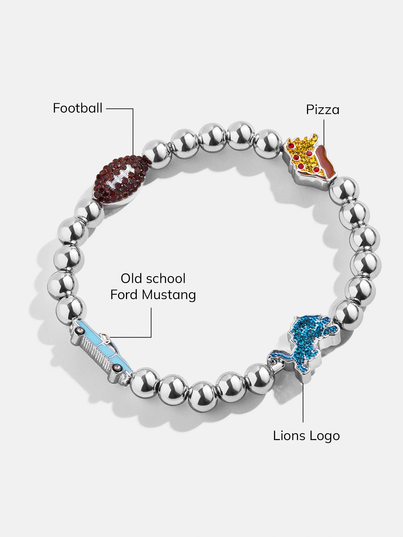 NFL Pisa Charm Bracelet - Detroit Lions - Image 3