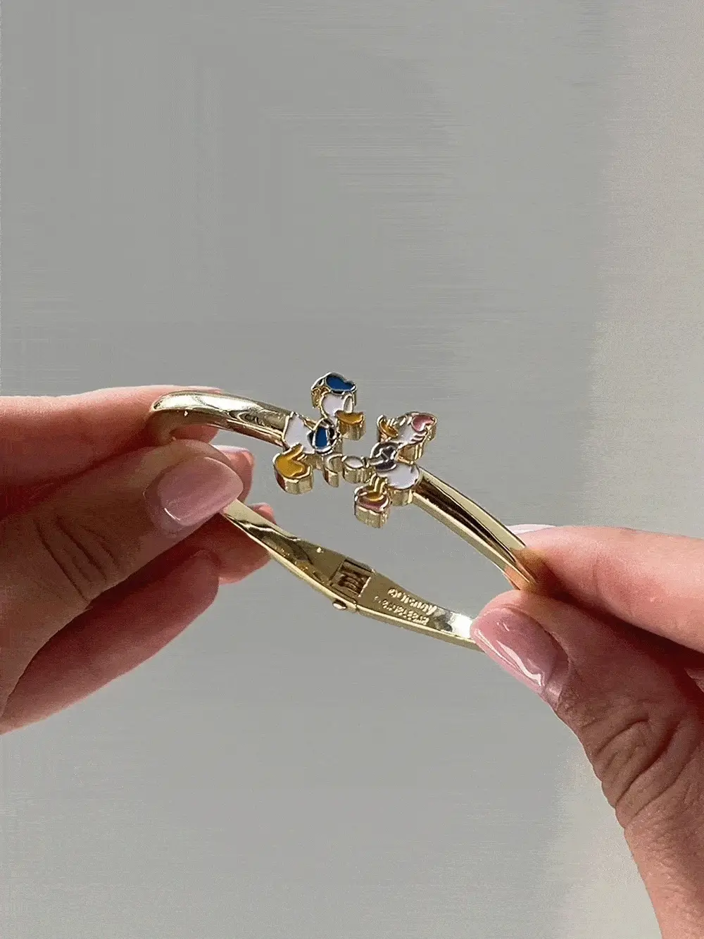Disney Donald & Daisy Duck Kissing Cuff Bracelet - Donald Duck & Daisy Duck - Image 3