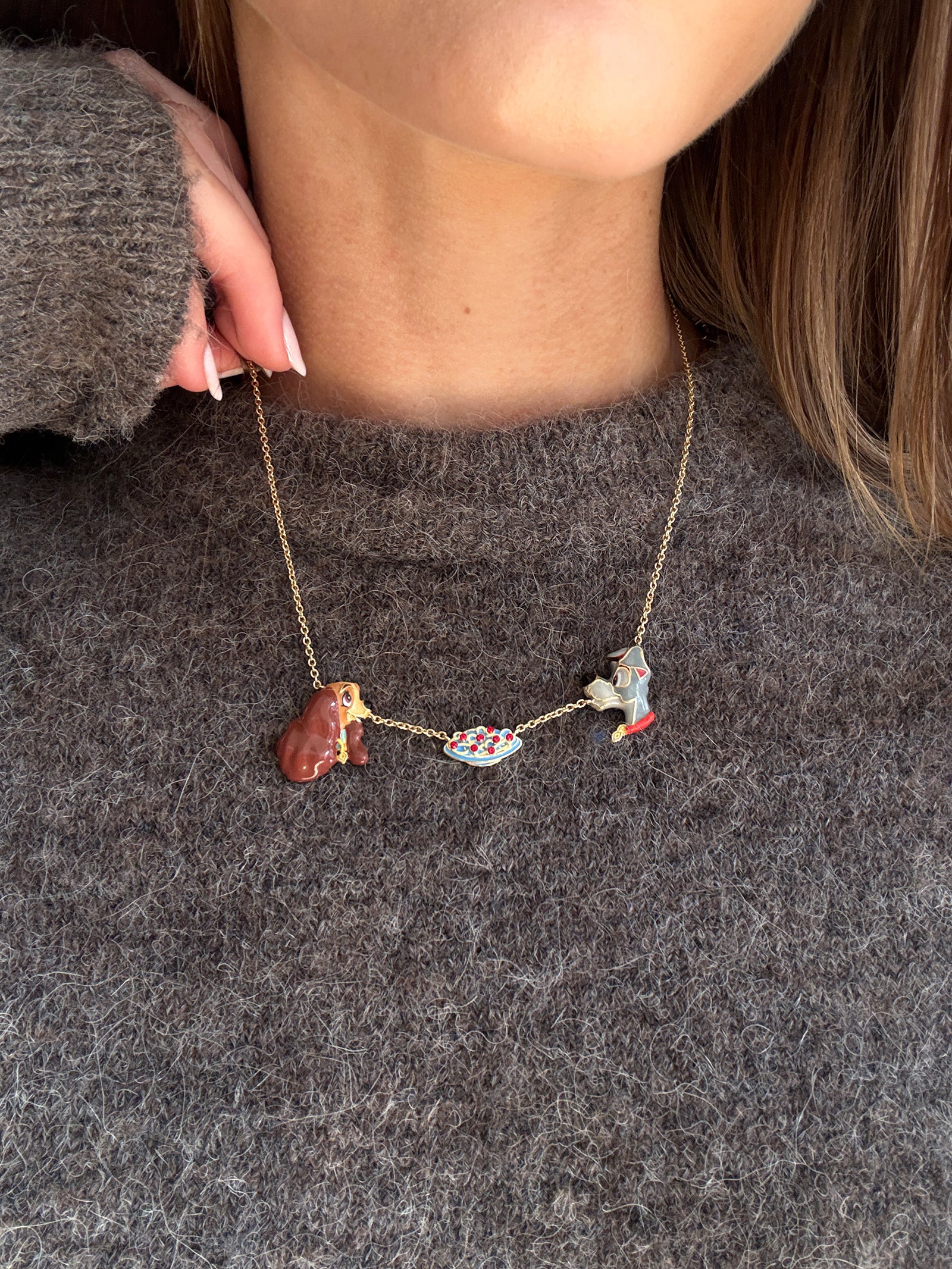 Disney Lady & the Tramp Dynamic Duo Charm Necklace - Disney Lady & the Tramp - Image 2