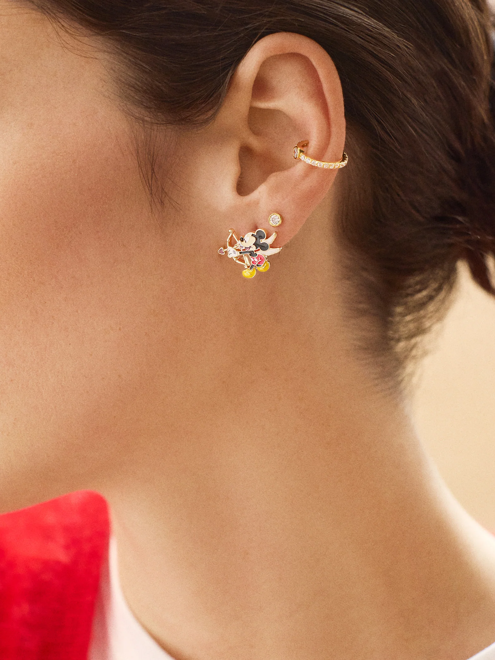 Disney Cupid Earrings - Mickey Mouse - Image 2
