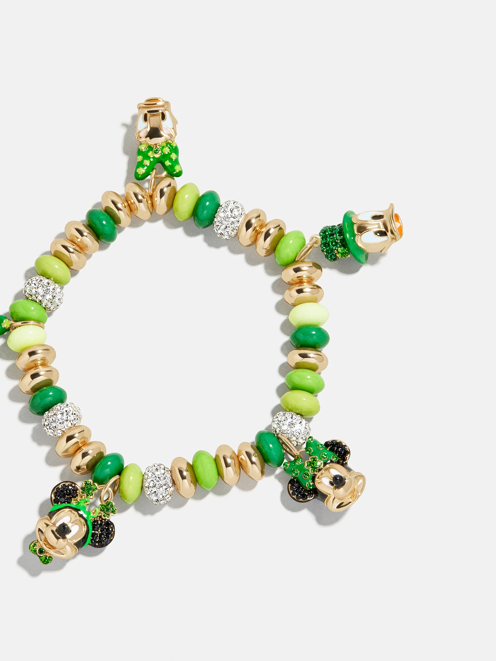 Disney Mickey & Friends St. Patricks Day Charm Bracelet - Green - Image 3