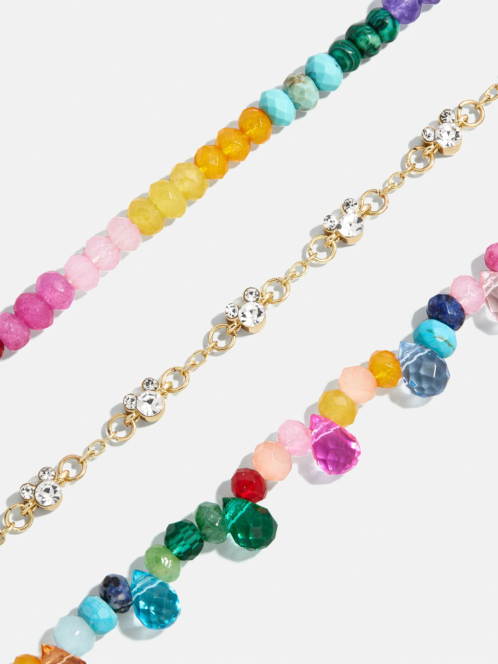 Disney Mickey Mouse Semi-Precious Layered Bracelet - Multi - Image 5