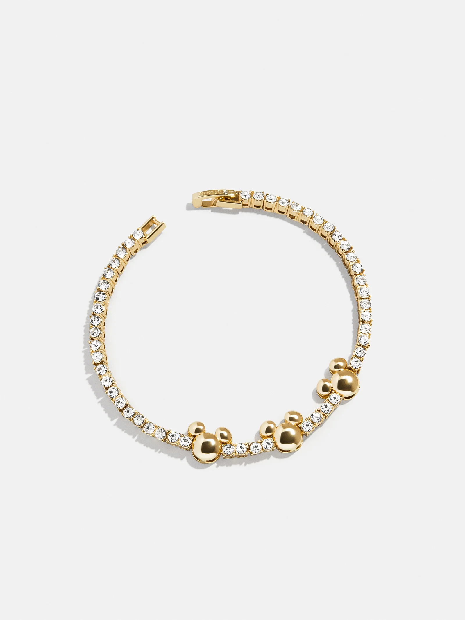 Disney Mickey Mouse Tennis Bracelet - Gold/Pavé - Image 3