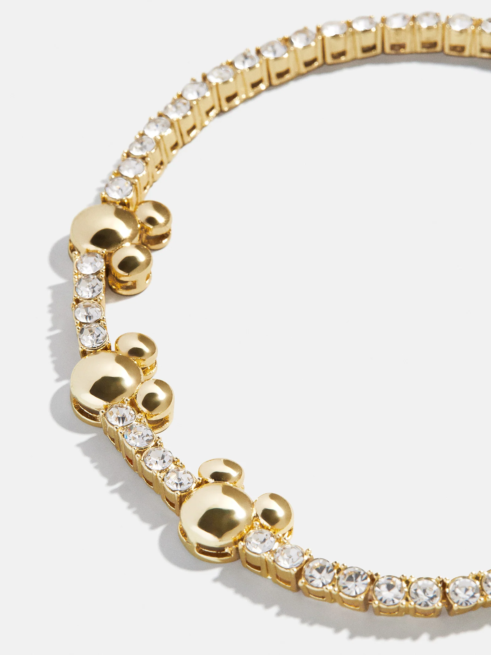 Disney Mickey Mouse Tennis Bracelet - Gold/Pavé - Image 4