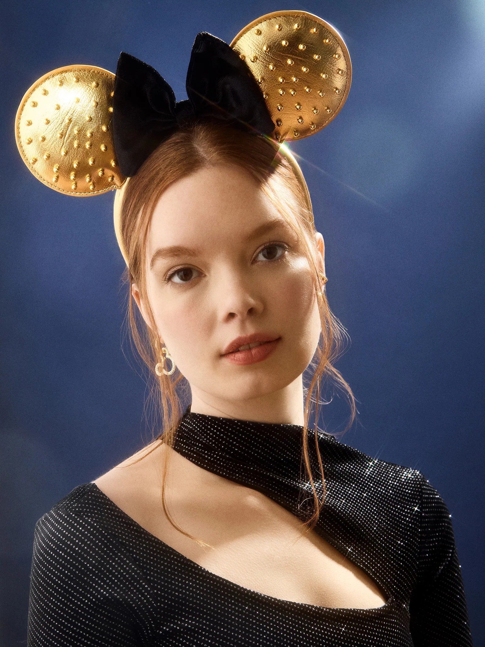 Disney Minnie Mouse Party Ears Headband - Minnie Mouse Gold Party Ears - Image 2