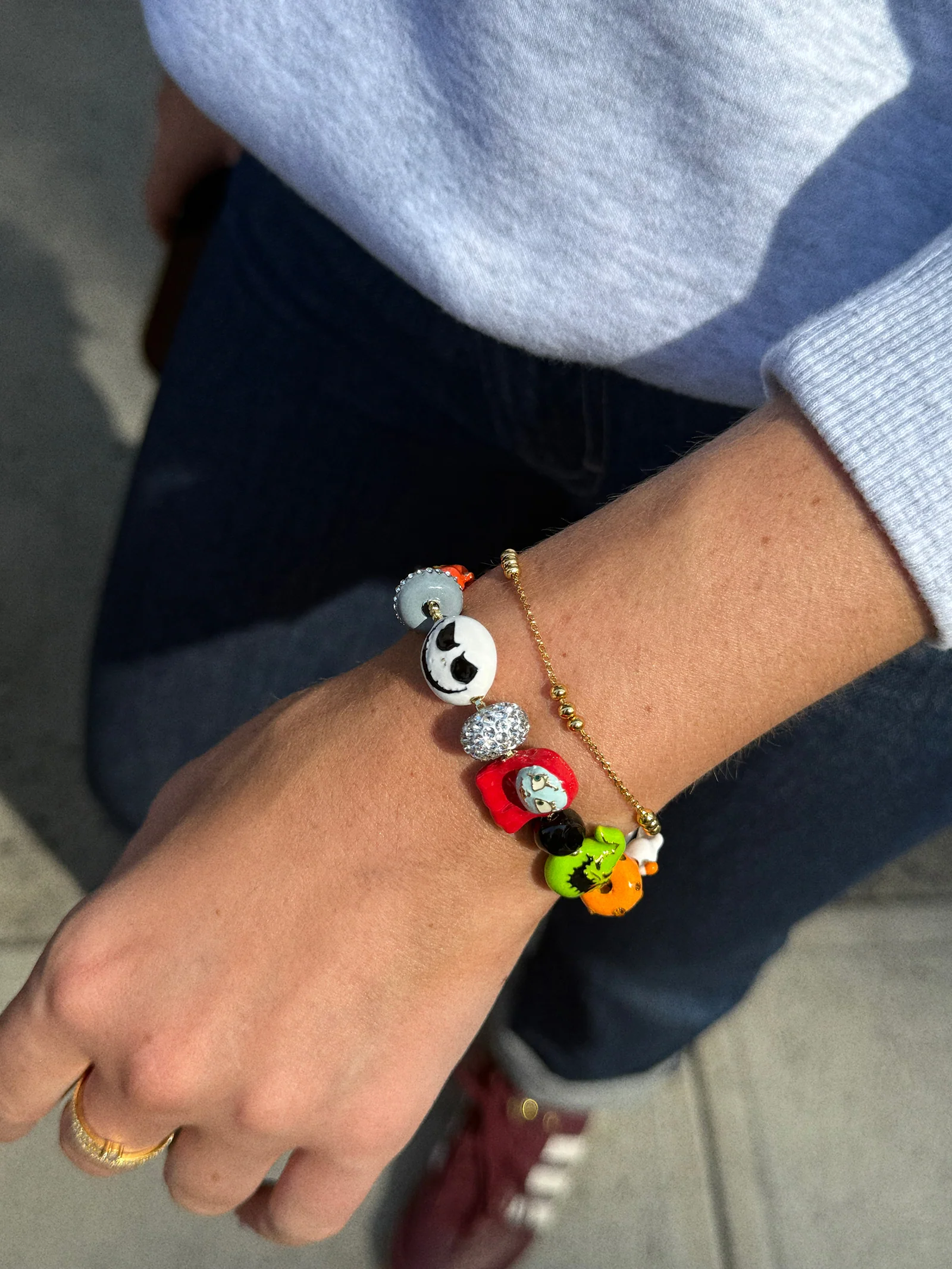 Disney Nightmare Before Christmas Friends Forever Charm Bracelet - Tim Burton's The Nightmare Before Christmas Charm Bracelet - Image 2