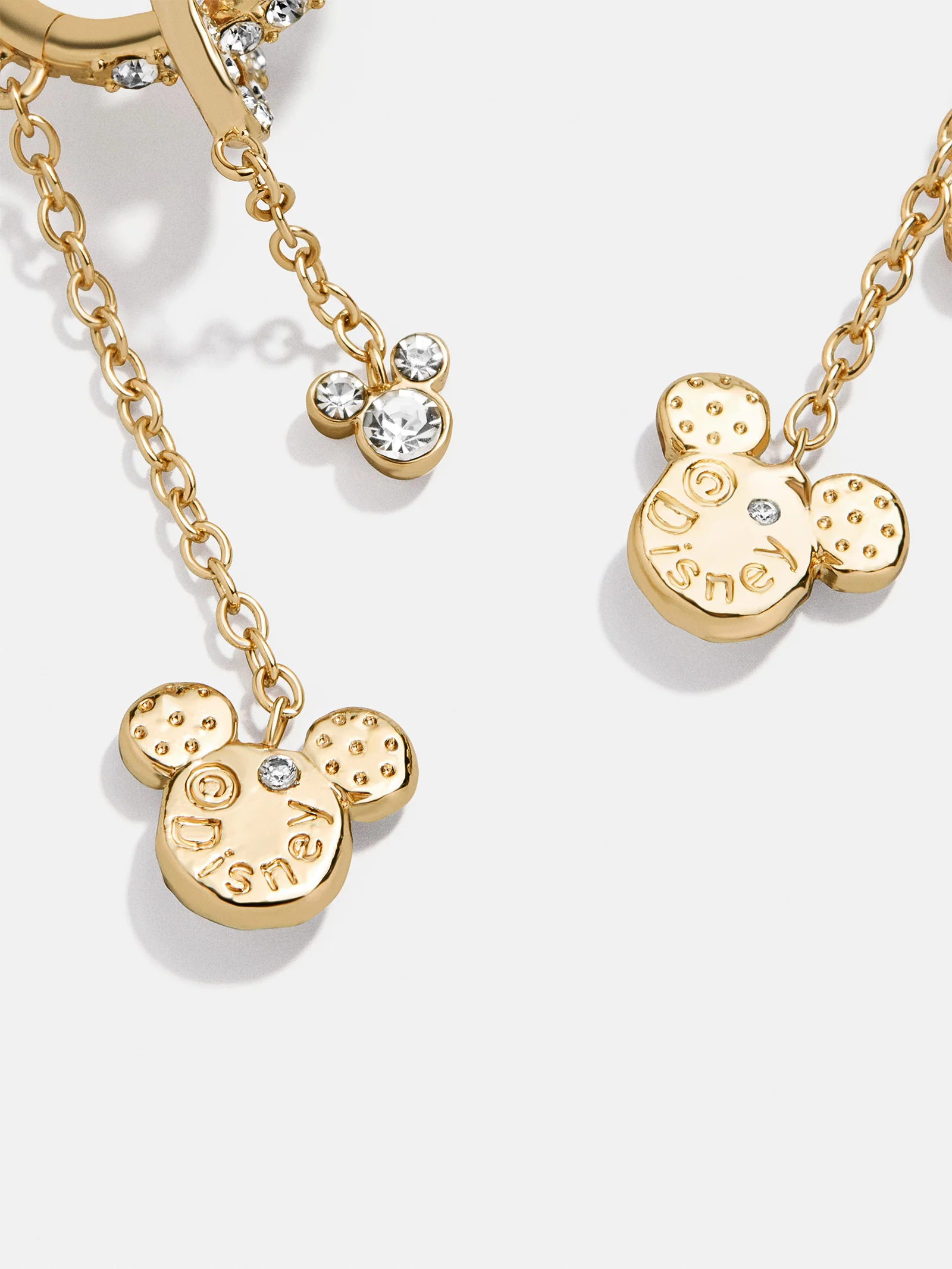 Disney Mickey Mouse Drop Earrings - Gold/Pavé - Image 3
