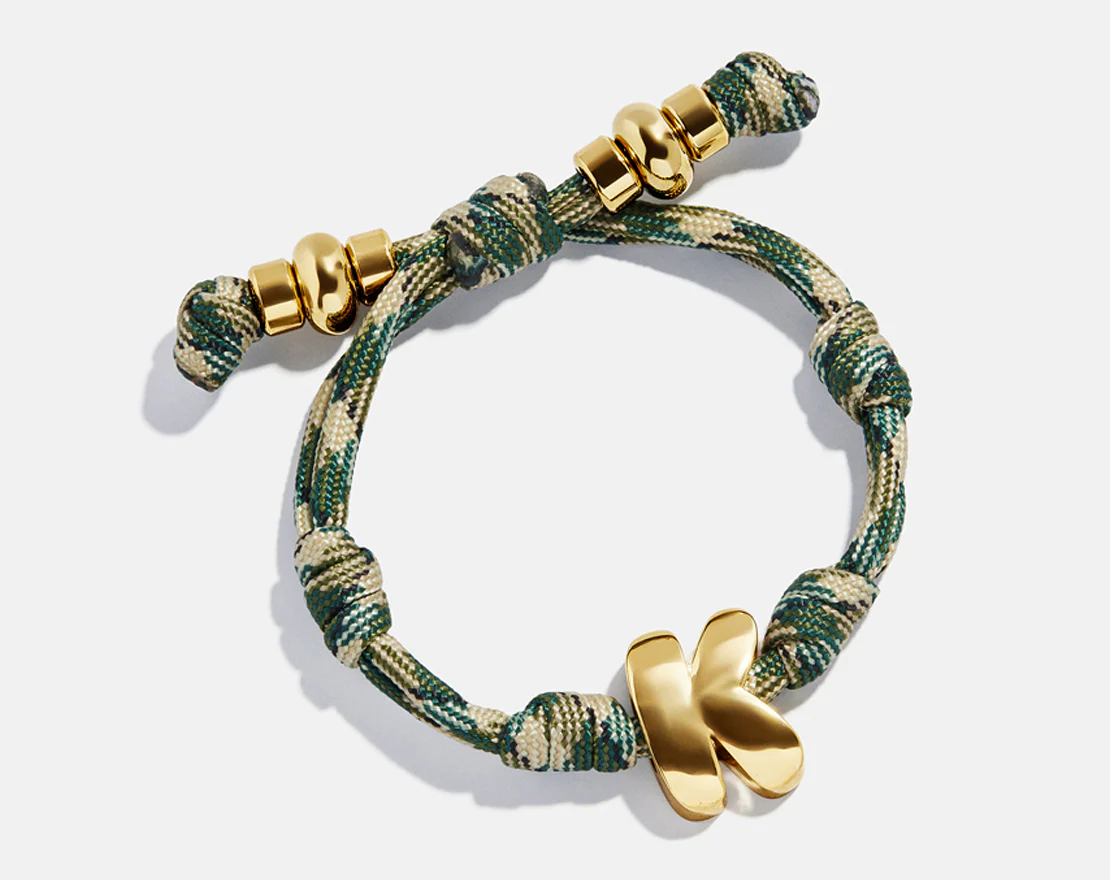 Knotty Initial Custom Bracelet - Camo Single Letter - Image 3