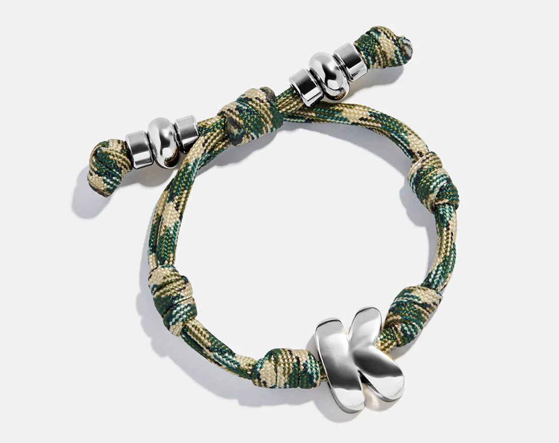 Knotty Initial Custom Bracelet - Camo Single Letter - Image 7