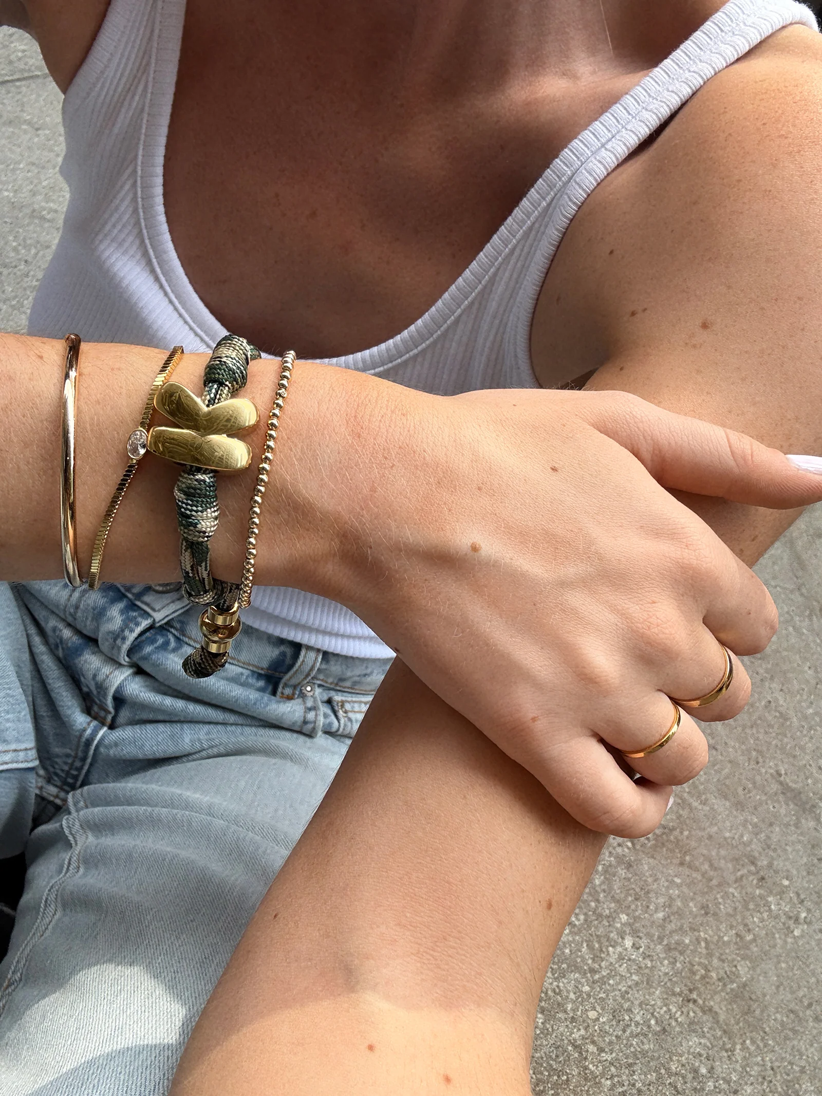 Knotty Initial Custom Bracelet - Camo Single Letter - Image 8