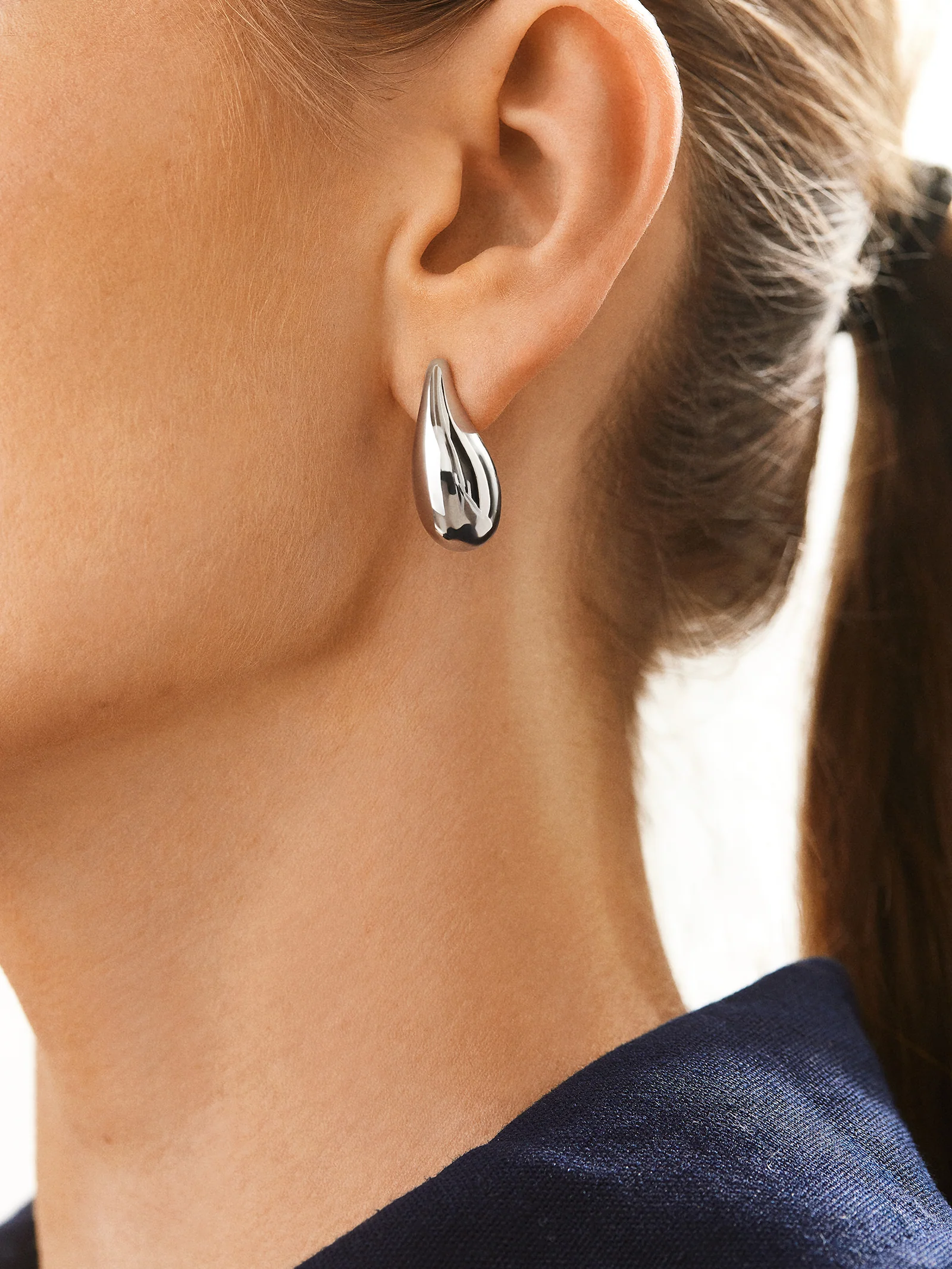 Ella Earrings - Silver - Image 2