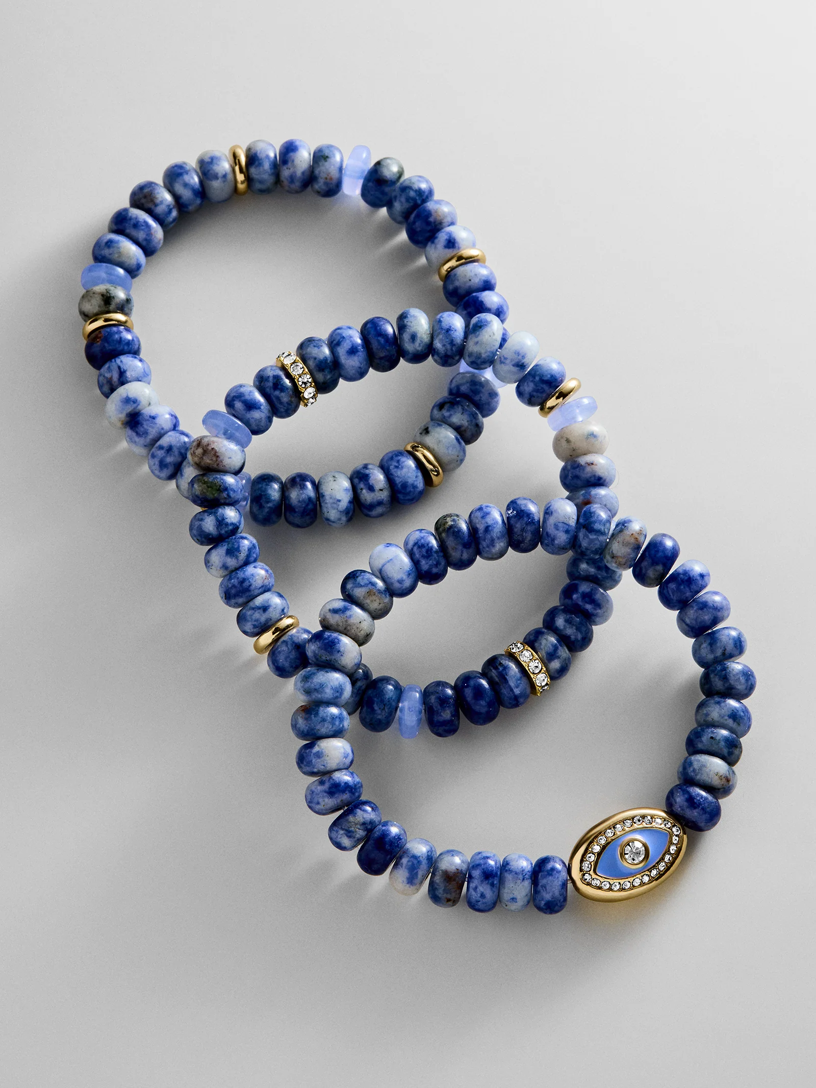 Energy Aligned Evil Eye Bracelet Set - Blue - Image 4