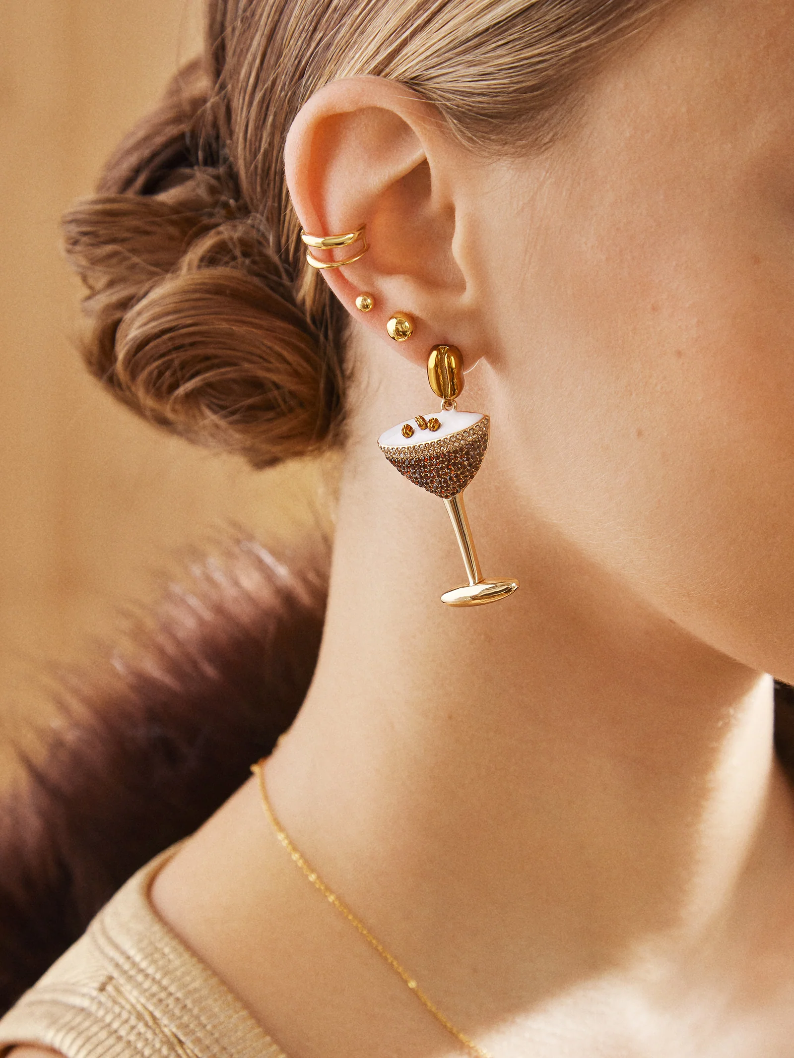 Espresso Yourself Earrings - Espresso Martini - Image 2