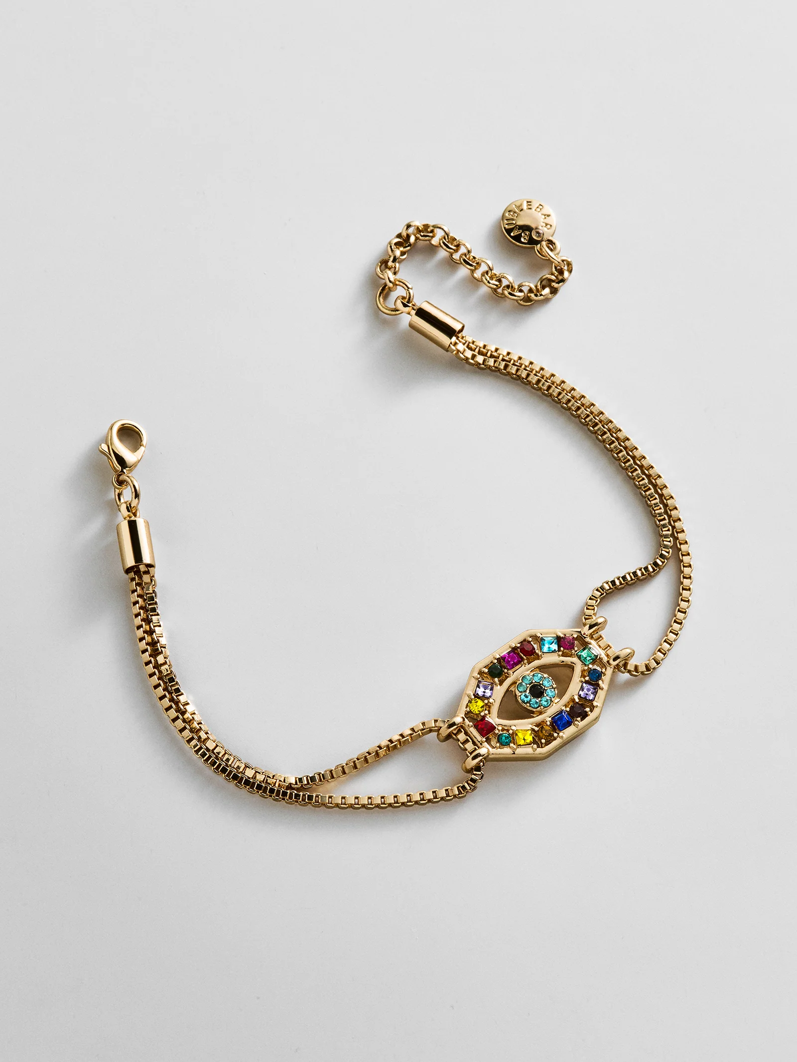 Evil Eye Reversible Bracelet - Gold/Multi - Image 6