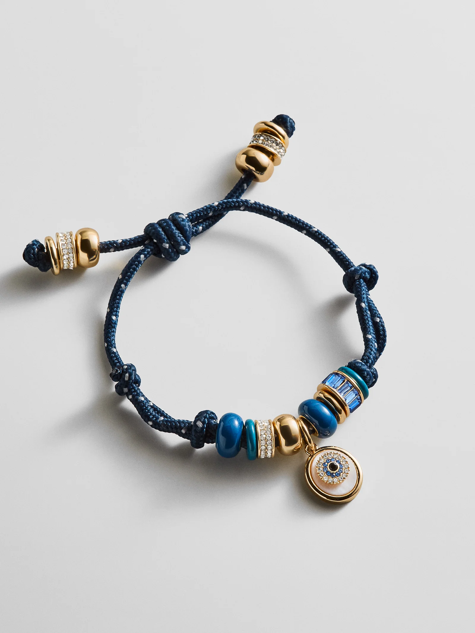 Eye Candy Evil Eye Paracord Bracelet - Navy - Image 3