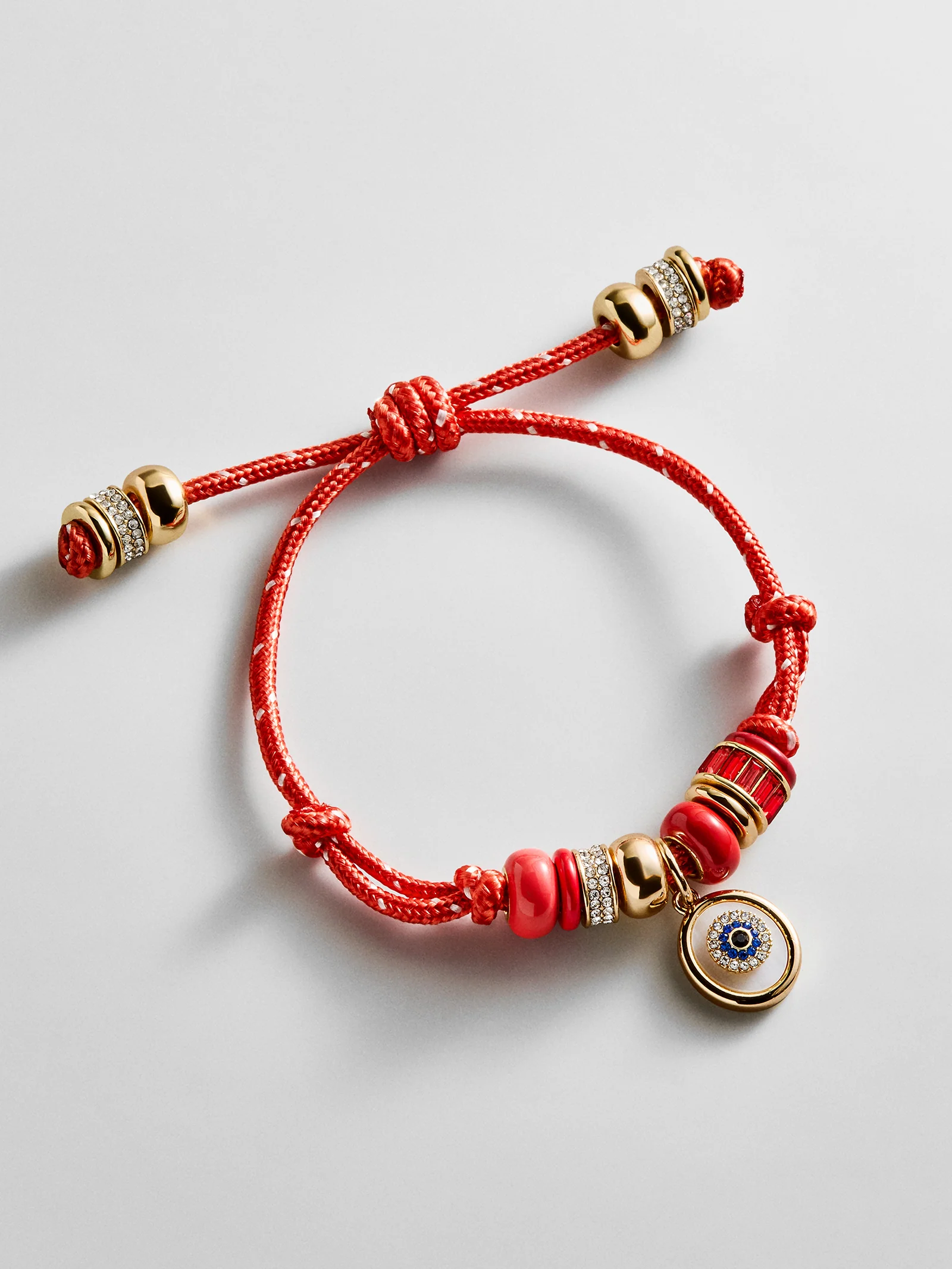 Eye Candy Evil Eye Paracord Bracelet - Red - Image 3