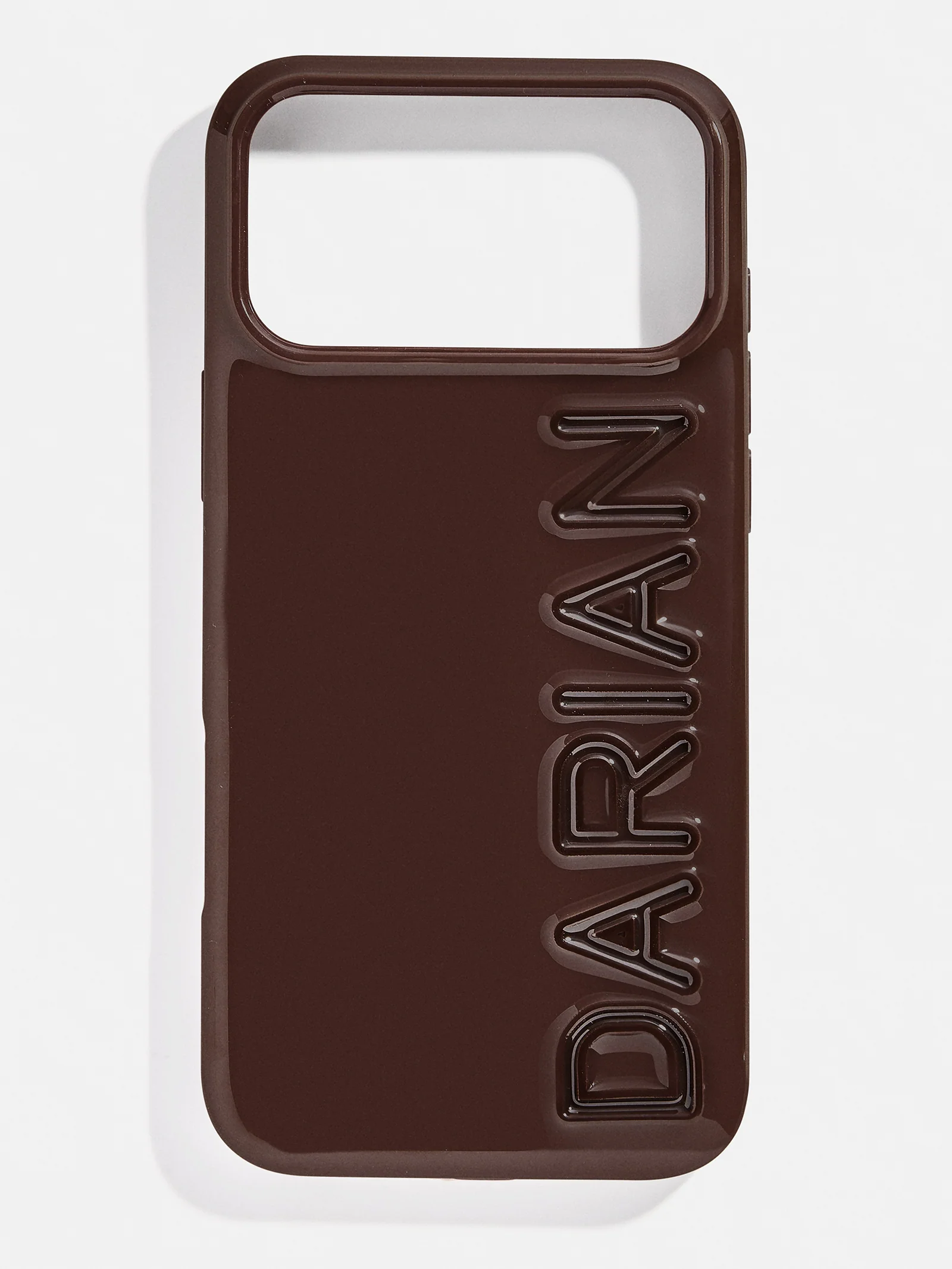 Fine Line Custom iPhone Case - Dark Brown/Dark Brown