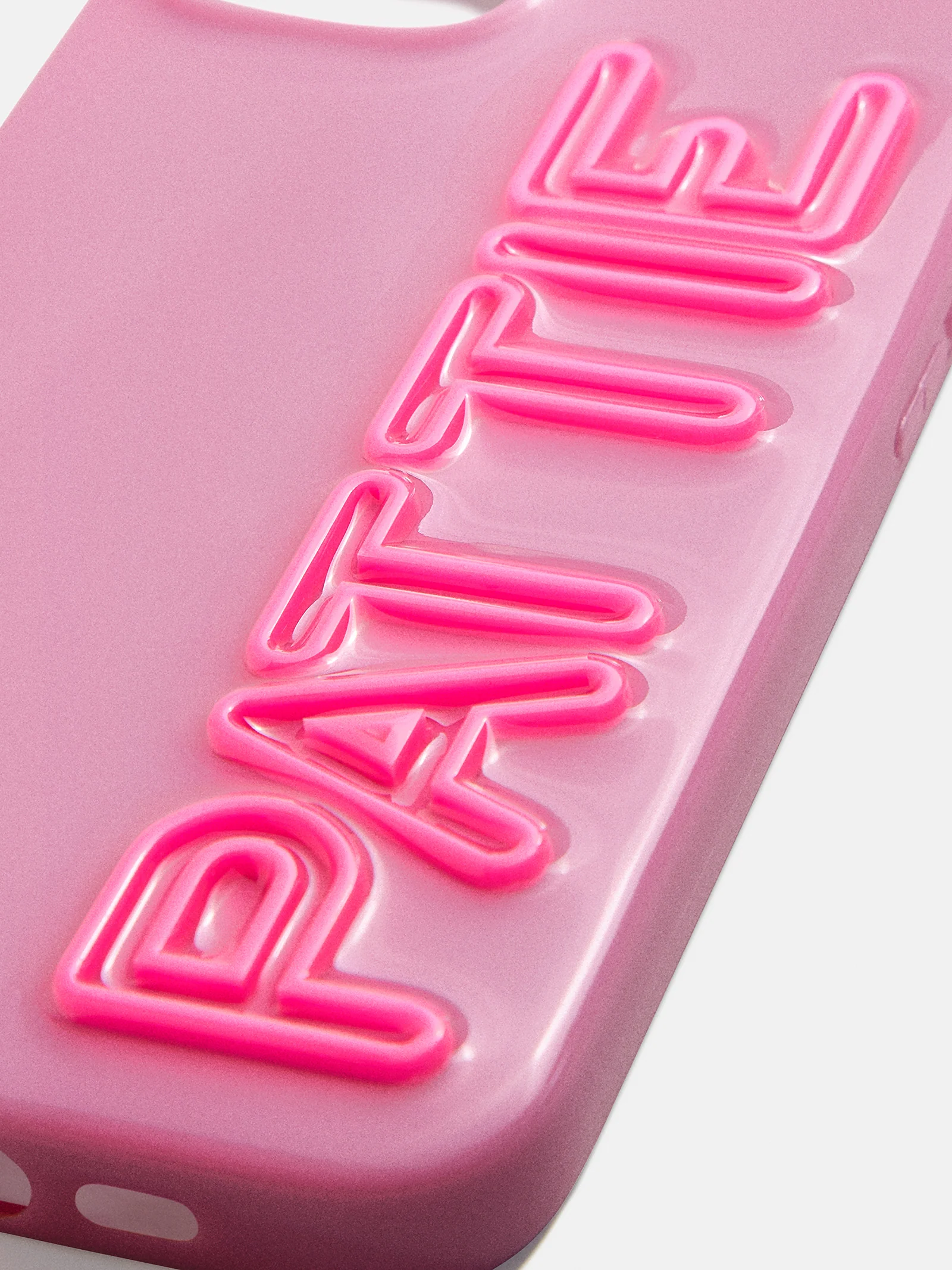 Fine Line Custom iPhone Case - Mauve/Hot Pink - Image 2