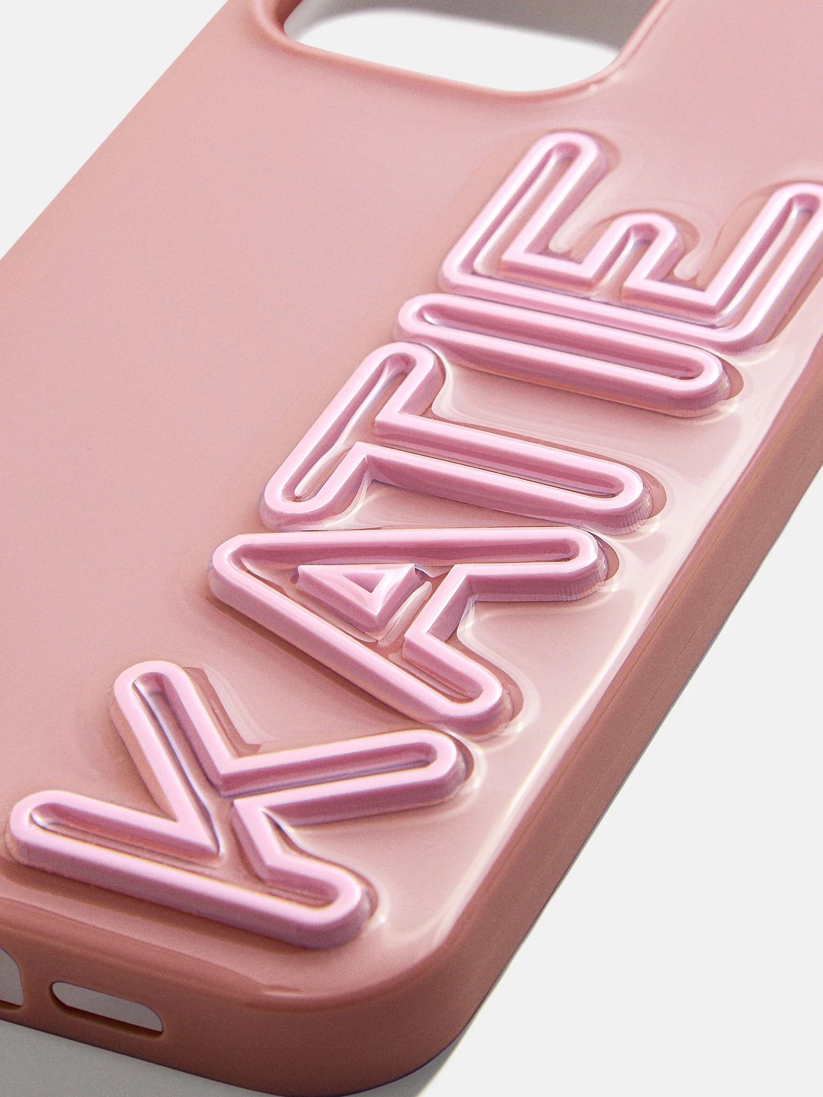 Fine Line Custom iPhone Case - Dusty Rose/Blush - Image 2