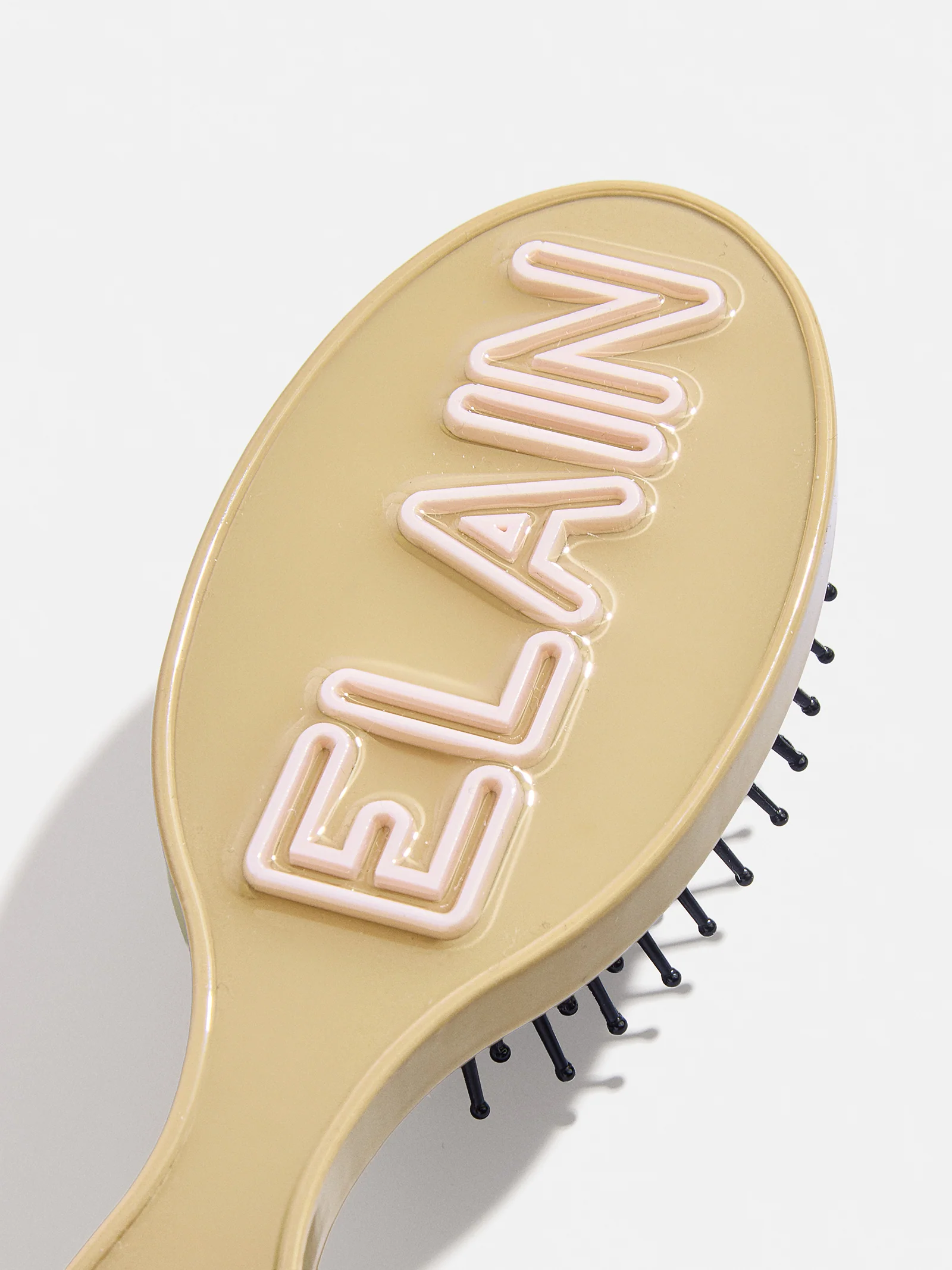 Mini Fine Line Custom Hair Brush - Beige/Light Pink - Image 3