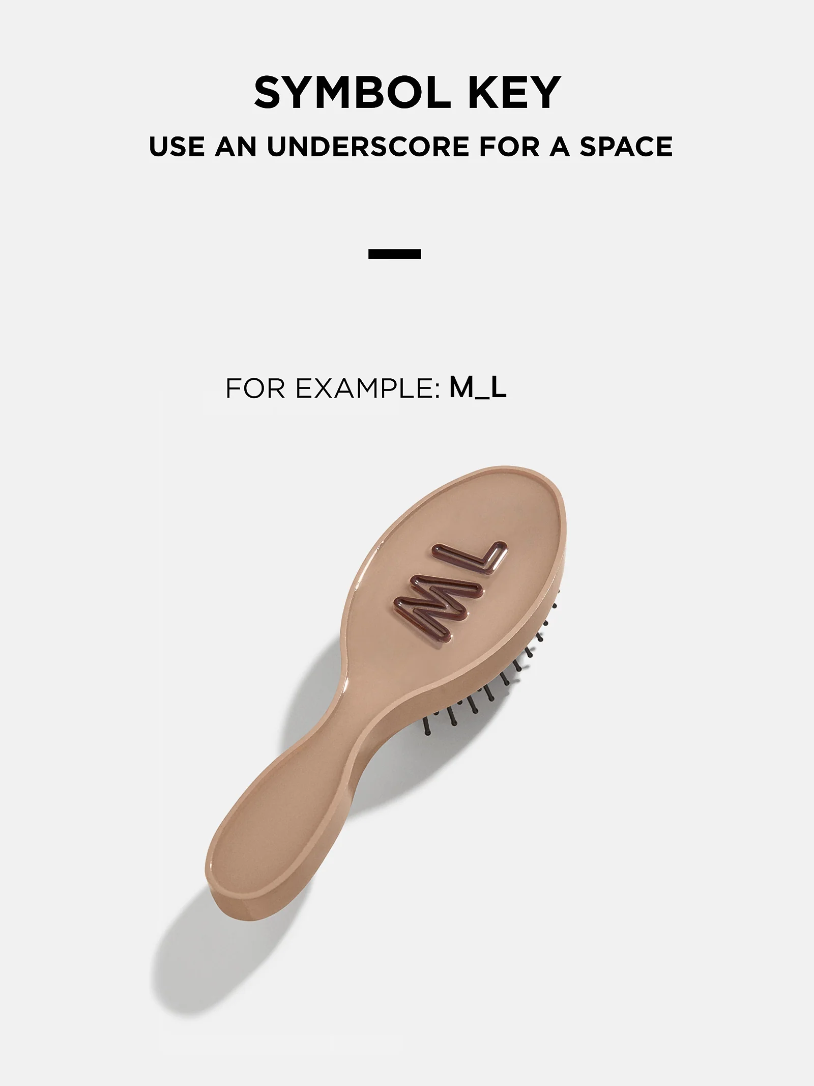 Mini Fine Line Custom Hair Brush - Beige/Light Pink - Image 5