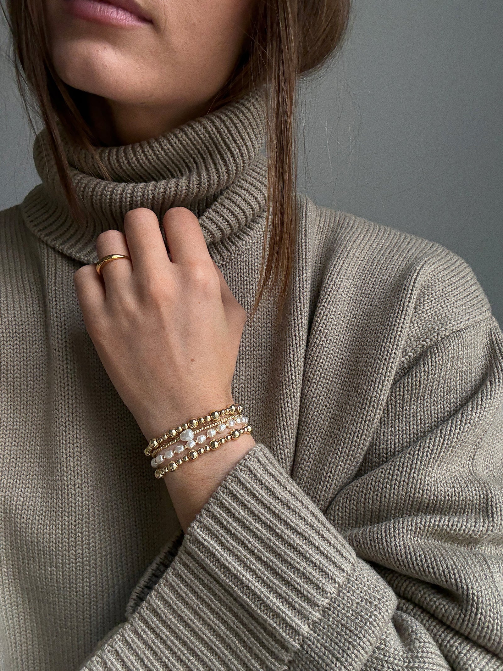 Florence Pisa Bracelet - 4MM/6MM Gold Pisa - Image 2