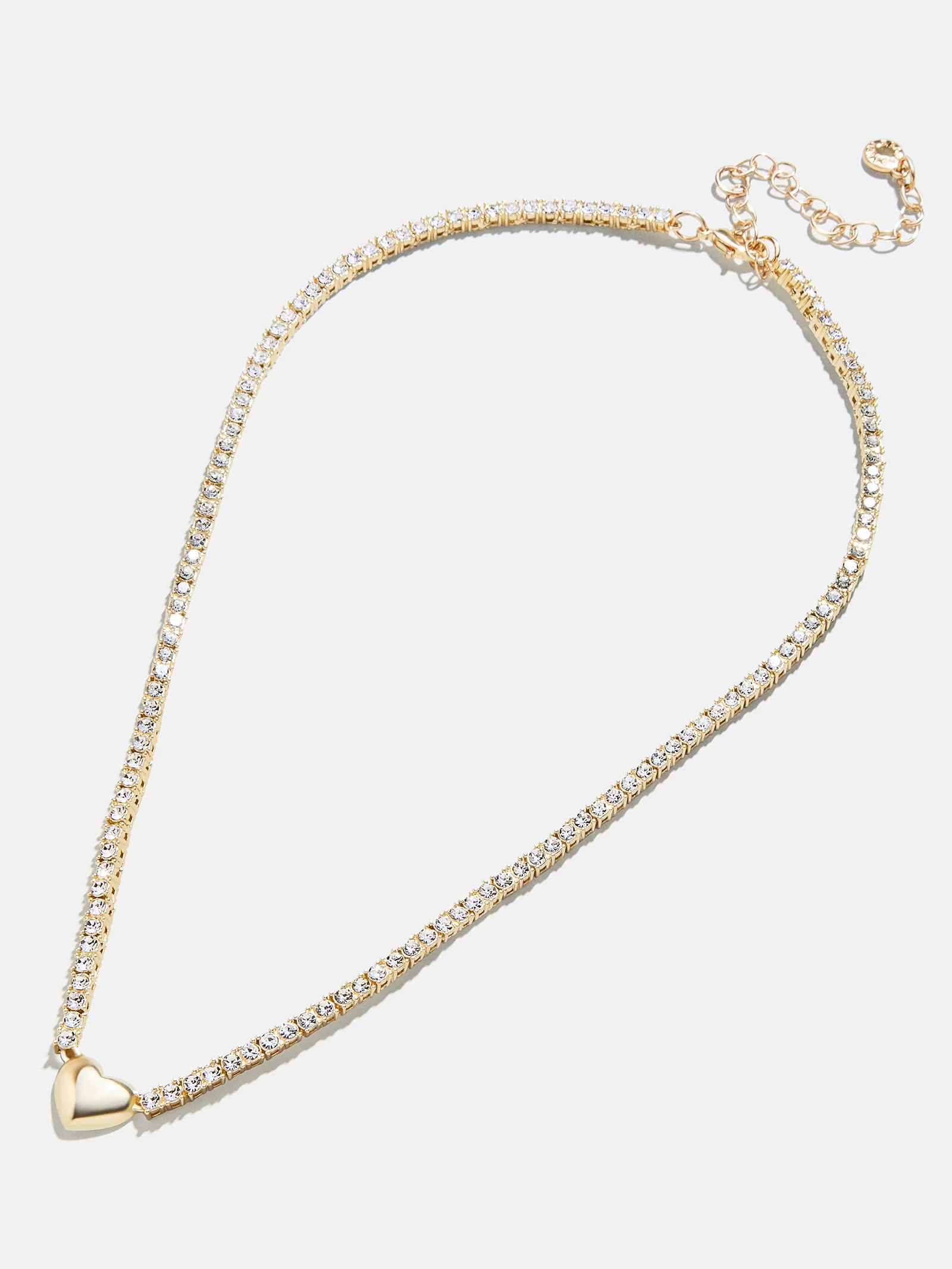 Heart Tennis Necklace - Heart - Image 3