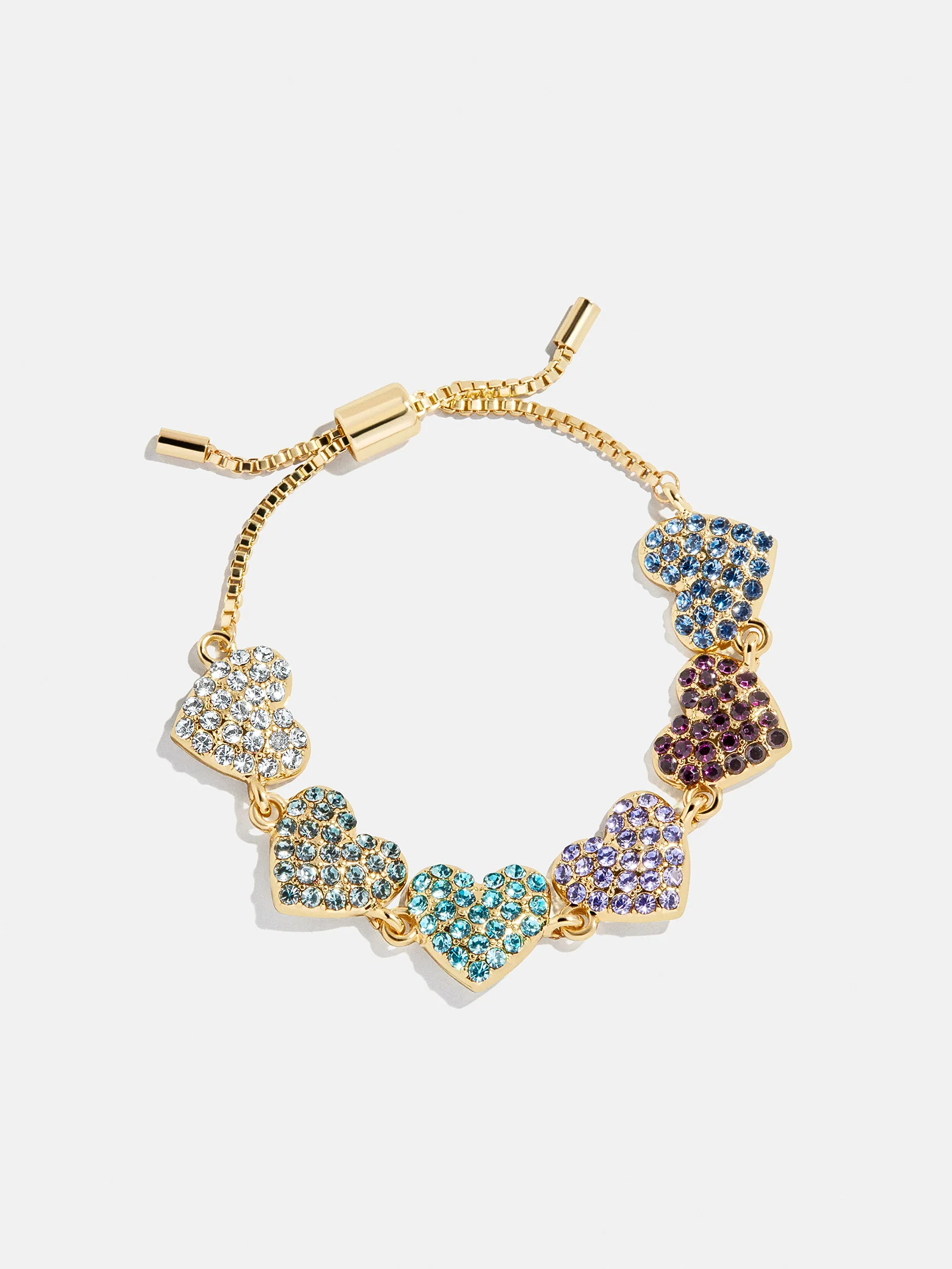 Hearts for Days Kids' Crystal Heart Bracelet - Blue Multi - Image 3