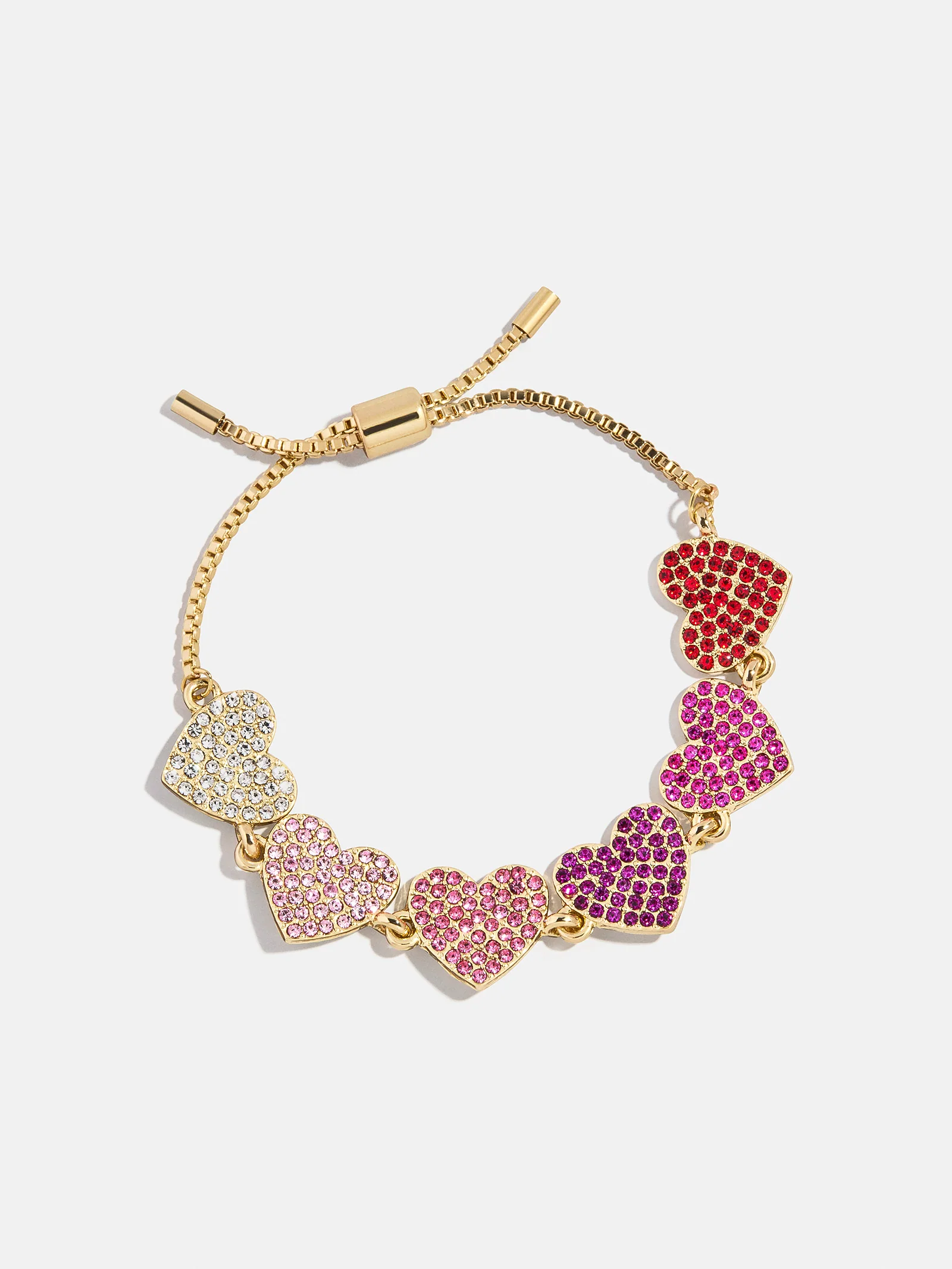Hearts for Days Kids' Crystal Heart Bracelet - Pink Multi - Image 3