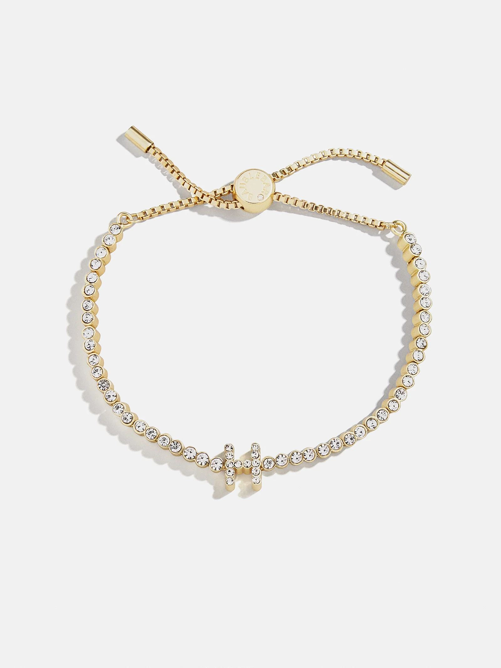 Tennis Initial Bracelet - Gold/Pavé - Image 11