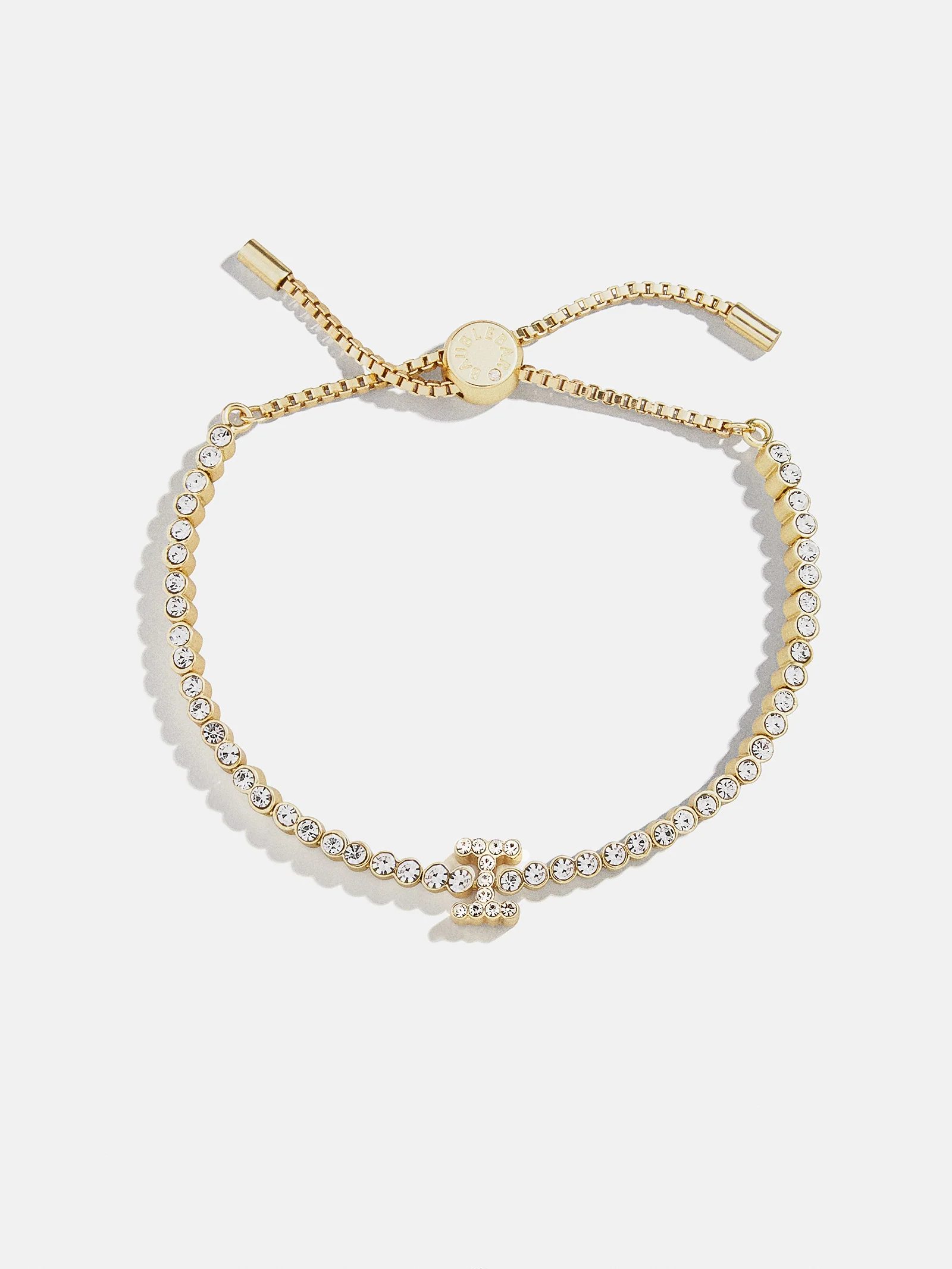 Tennis Initial Bracelet - Gold/Pavé - Image 12