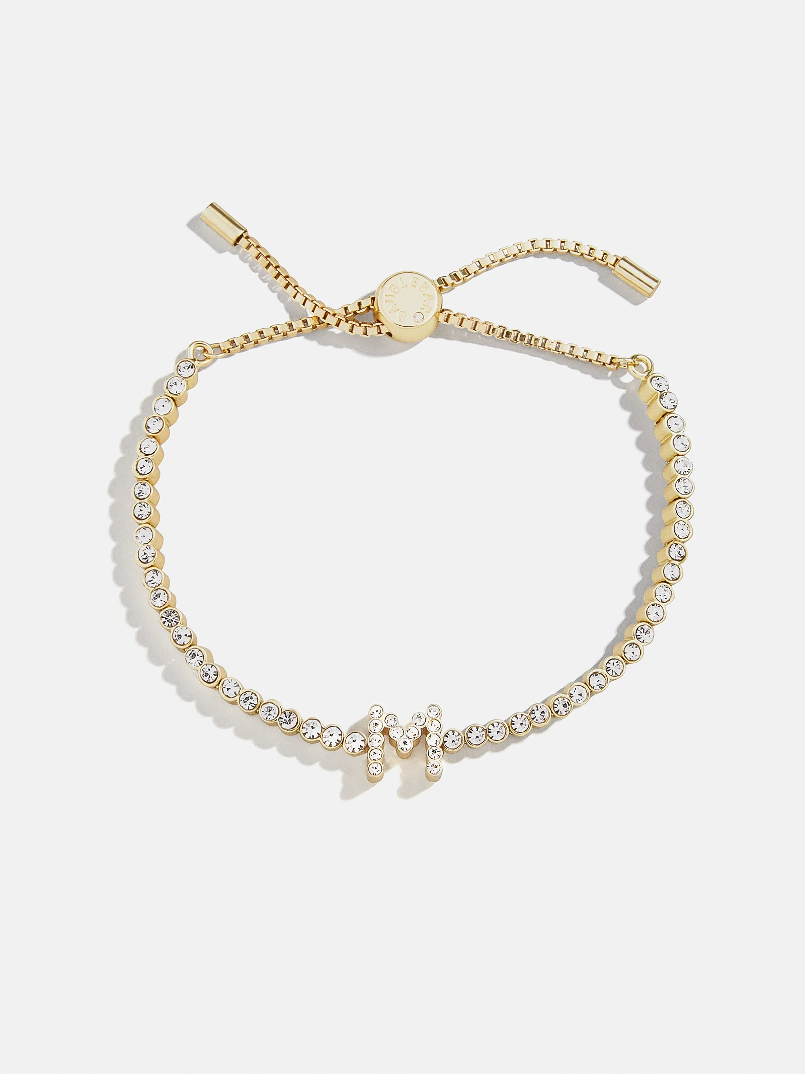Tennis Initial Bracelet - Gold/Pavé - Image 16