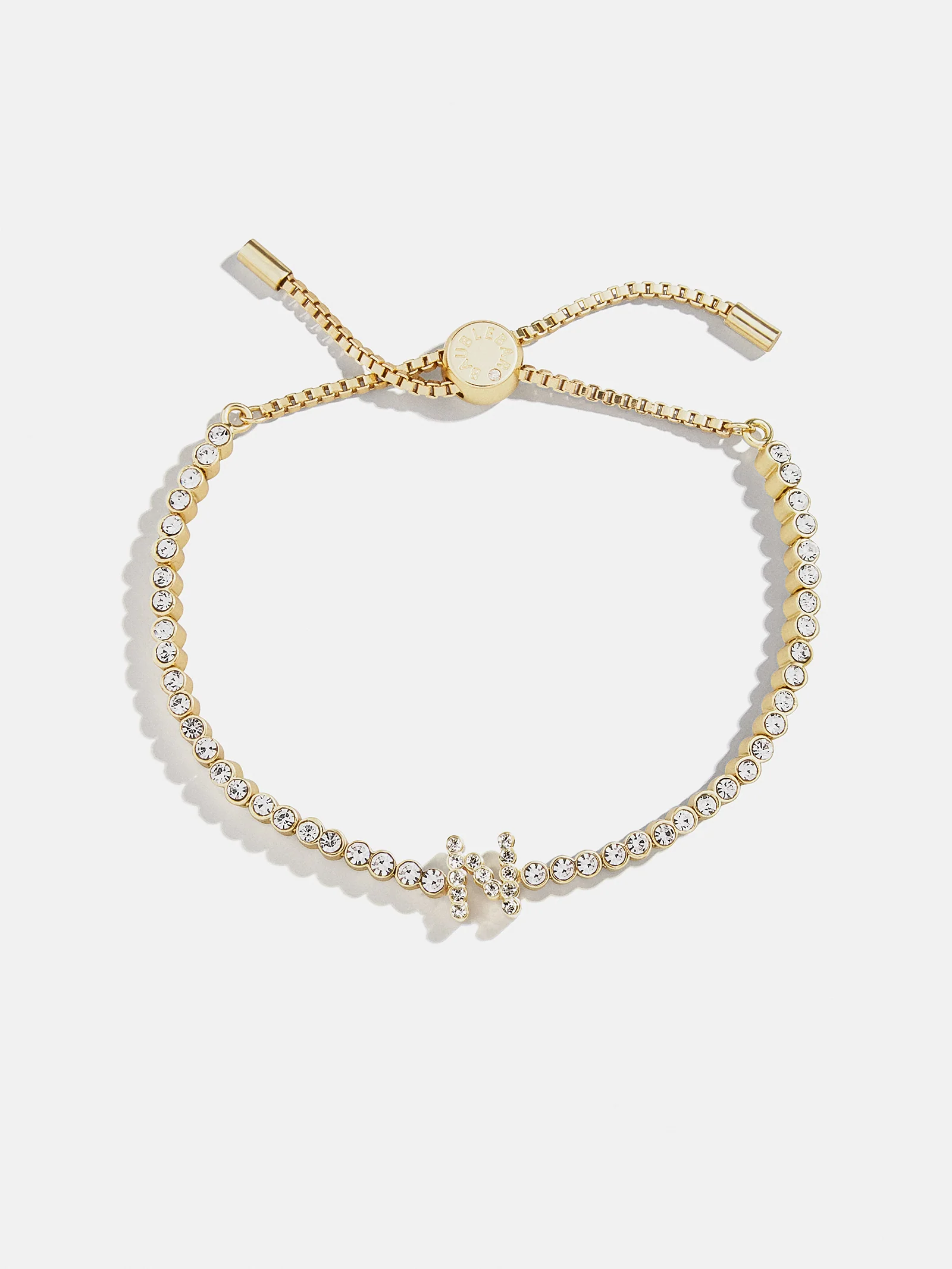 Tennis Initial Bracelet - Gold/Pavé - Image 17