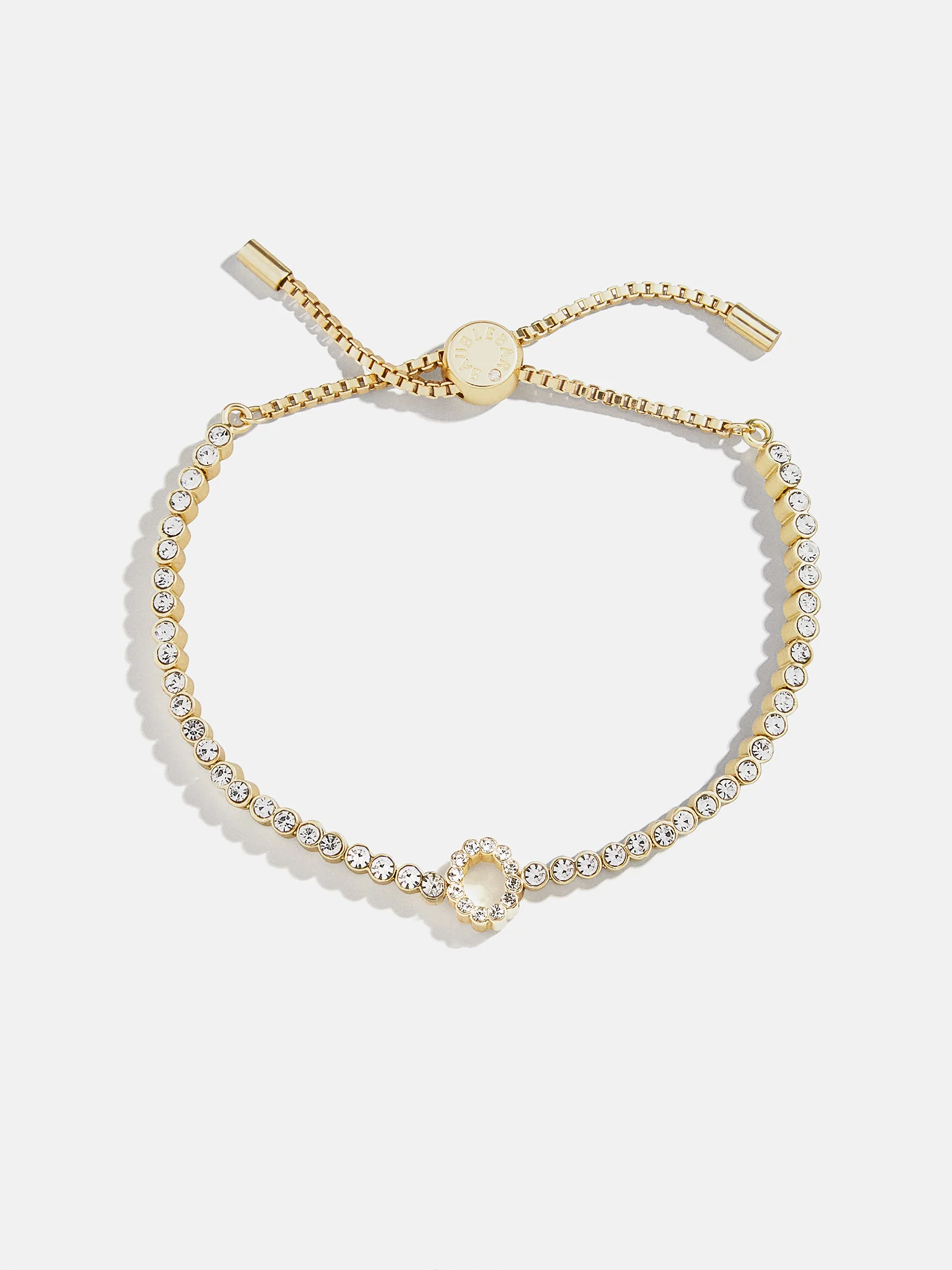 Tennis Initial Bracelet - Gold/Pavé - Image 18