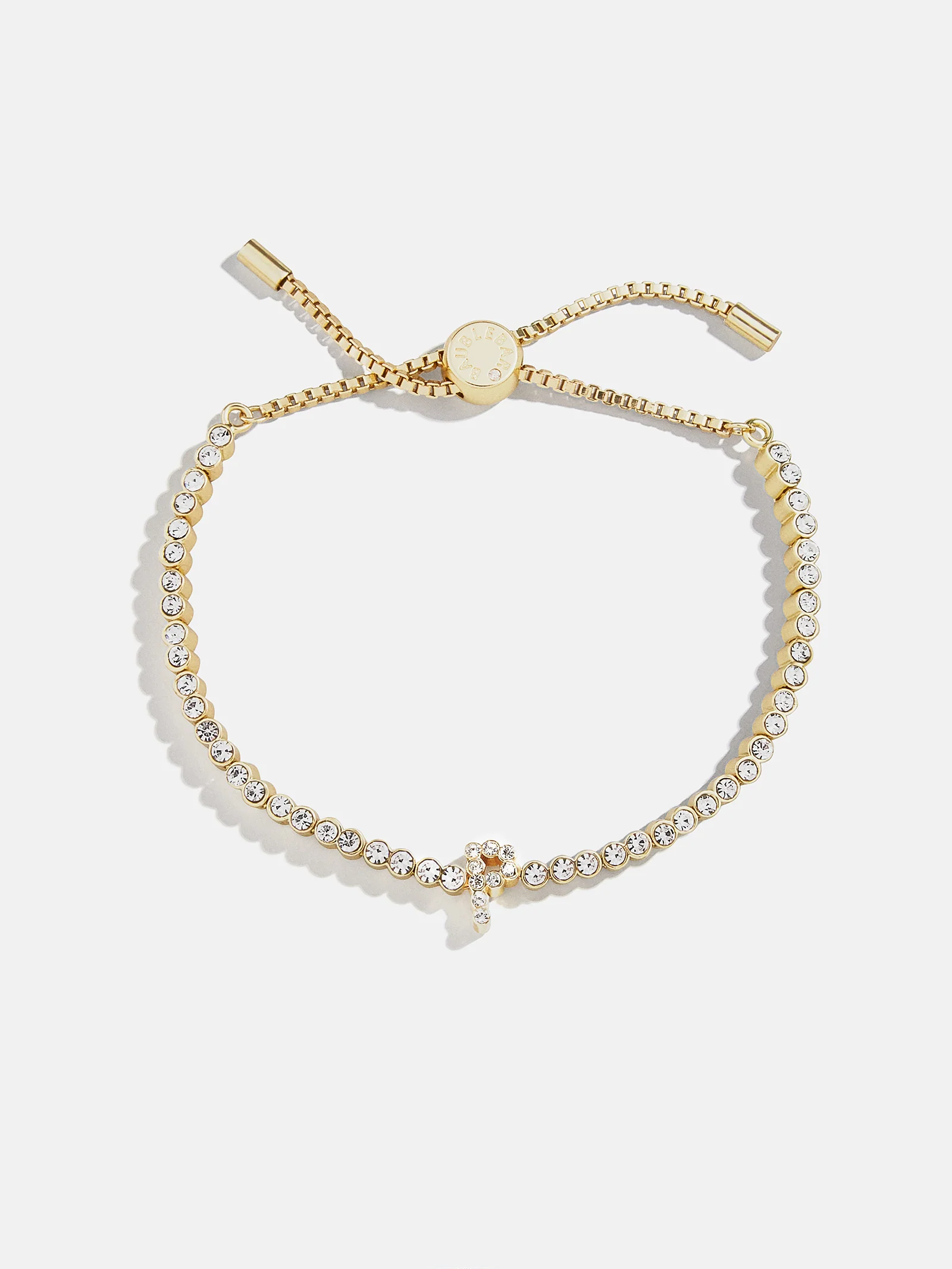 Tennis Initial Bracelet - Gold/Pavé - Image 19