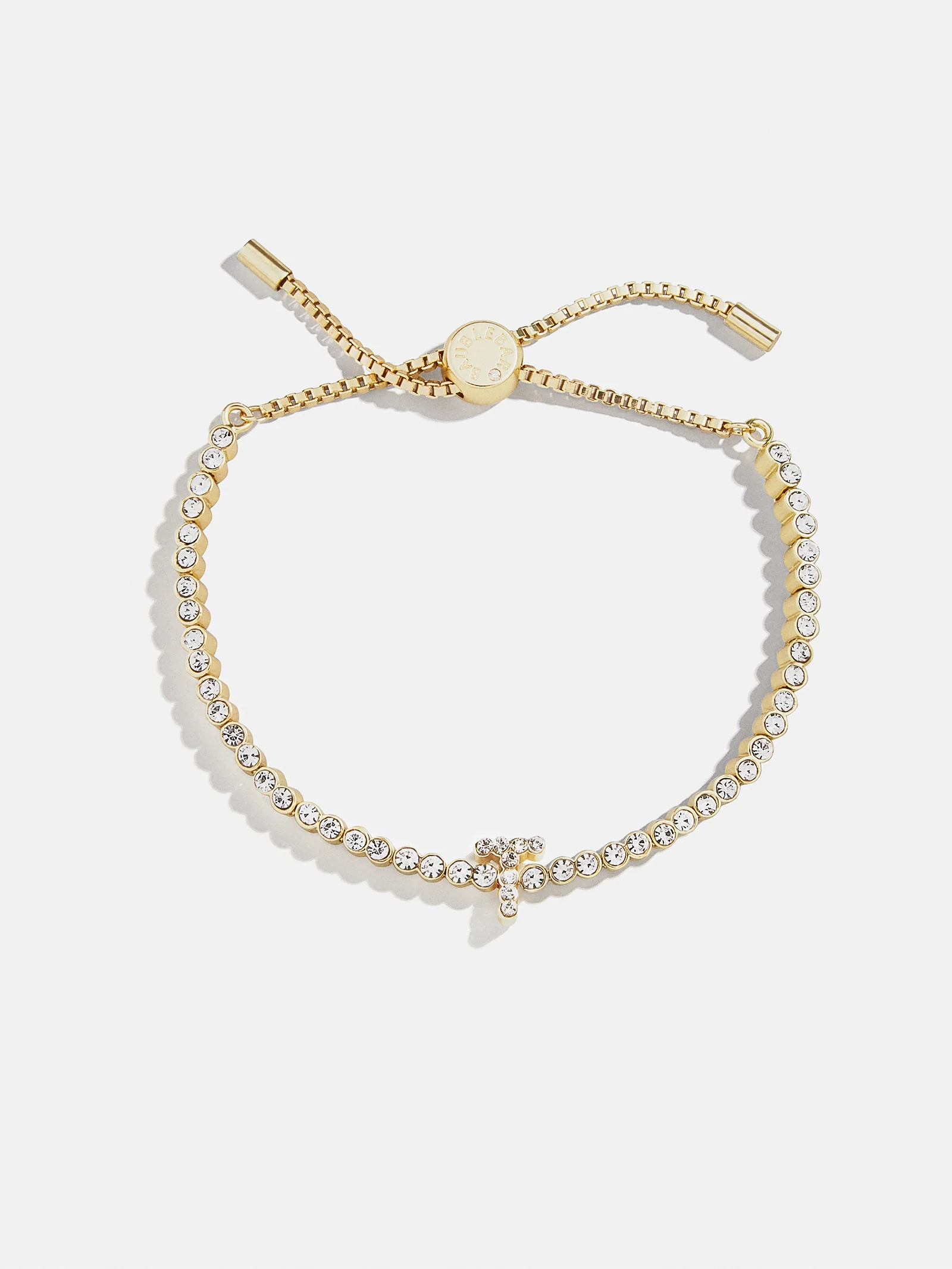 Tennis Initial Bracelet - Gold/Pavé - Image 22
